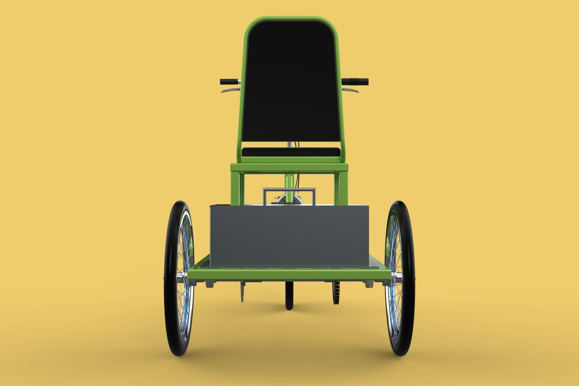 ELECTRIC TRIKE TRICYCLE 3 WHEEL BIKE BICYCLE FOR DISABILITY EV 3D model_11