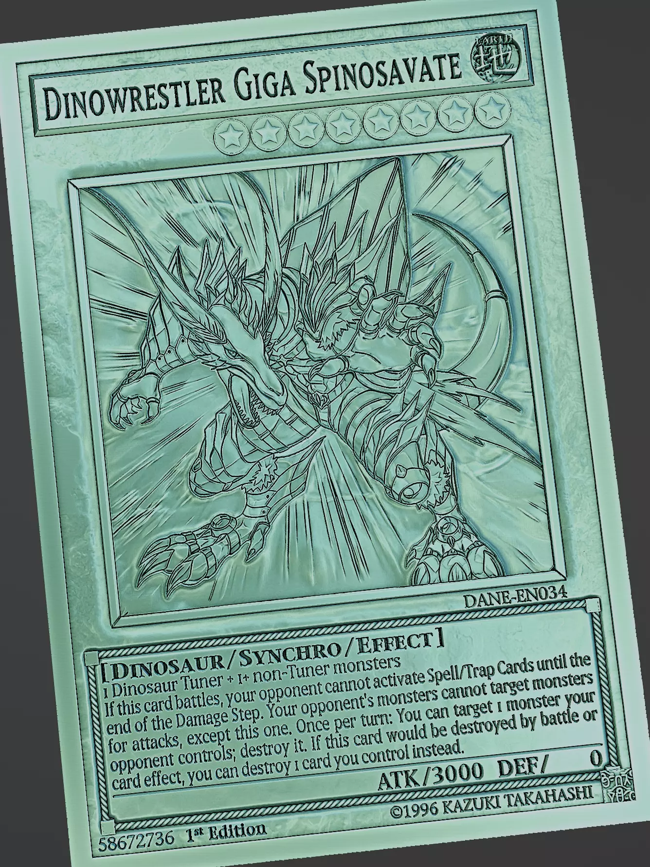 Dinowrestler Giga Spinosavate - yu-gi-oh Free 3D print model