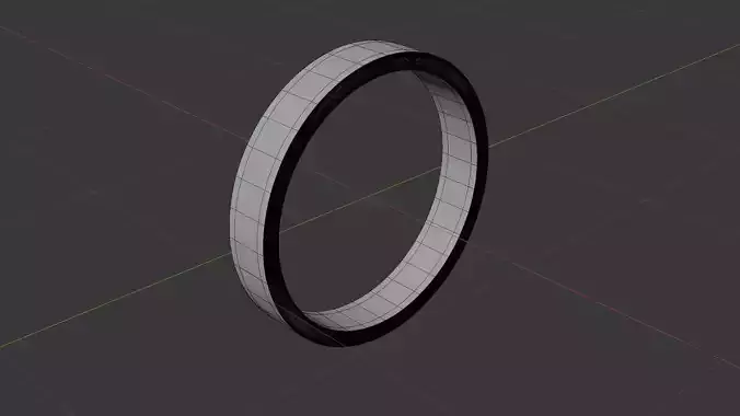 Black ring 3D model