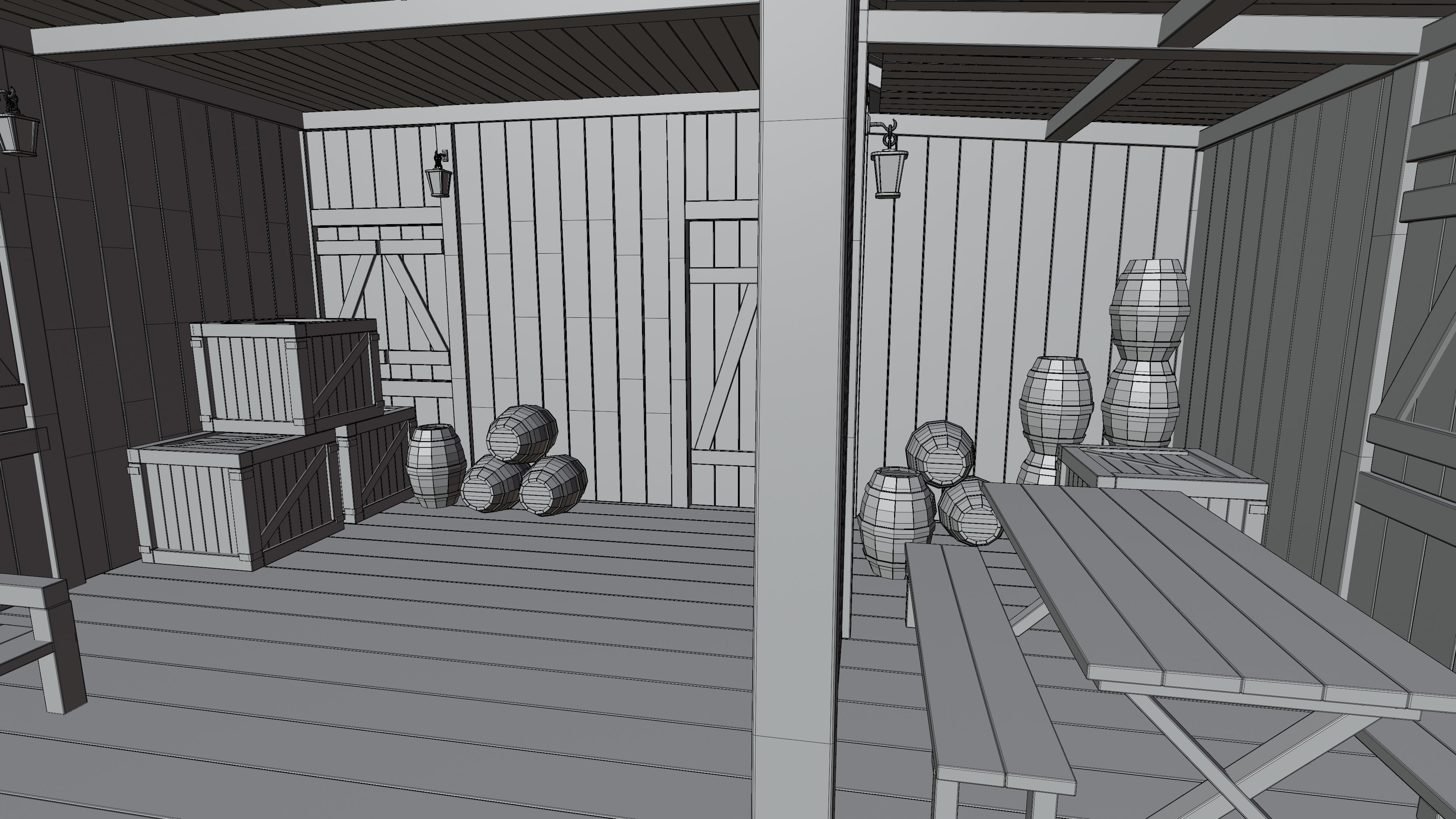 Medieval Fantasy House 06 3D model_13