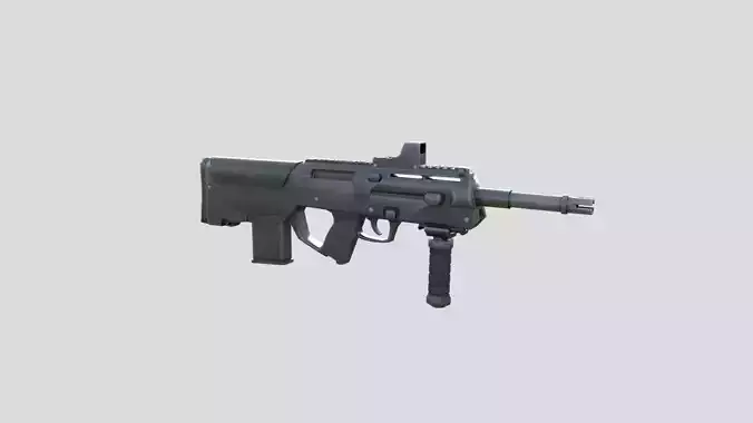 PDR-gun model 3d game ready model Low-poly 3D model Low-poly 3D model