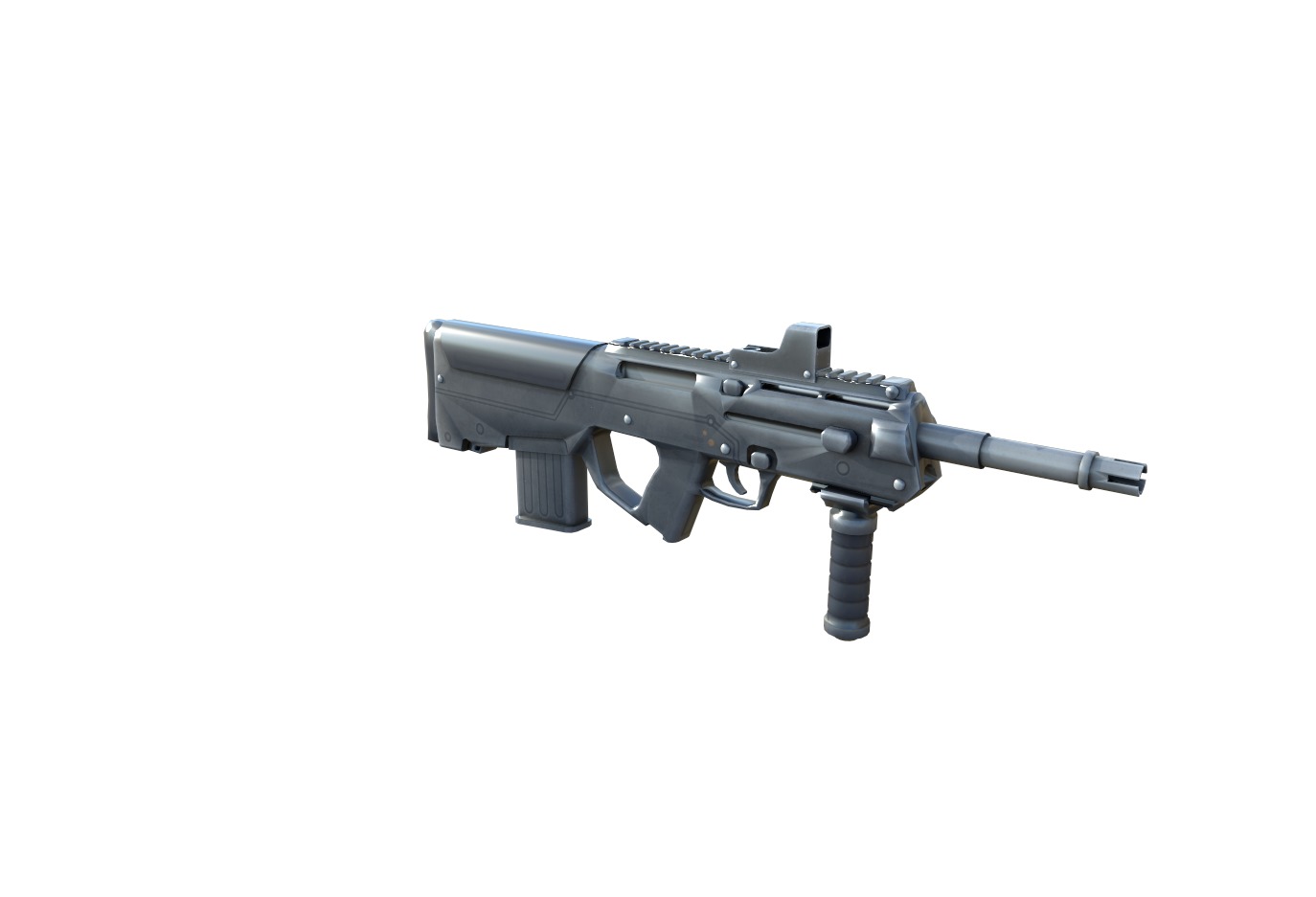 PDR-gun model 3d game ready model Low-poly 3D model Low-poly 3D model_13