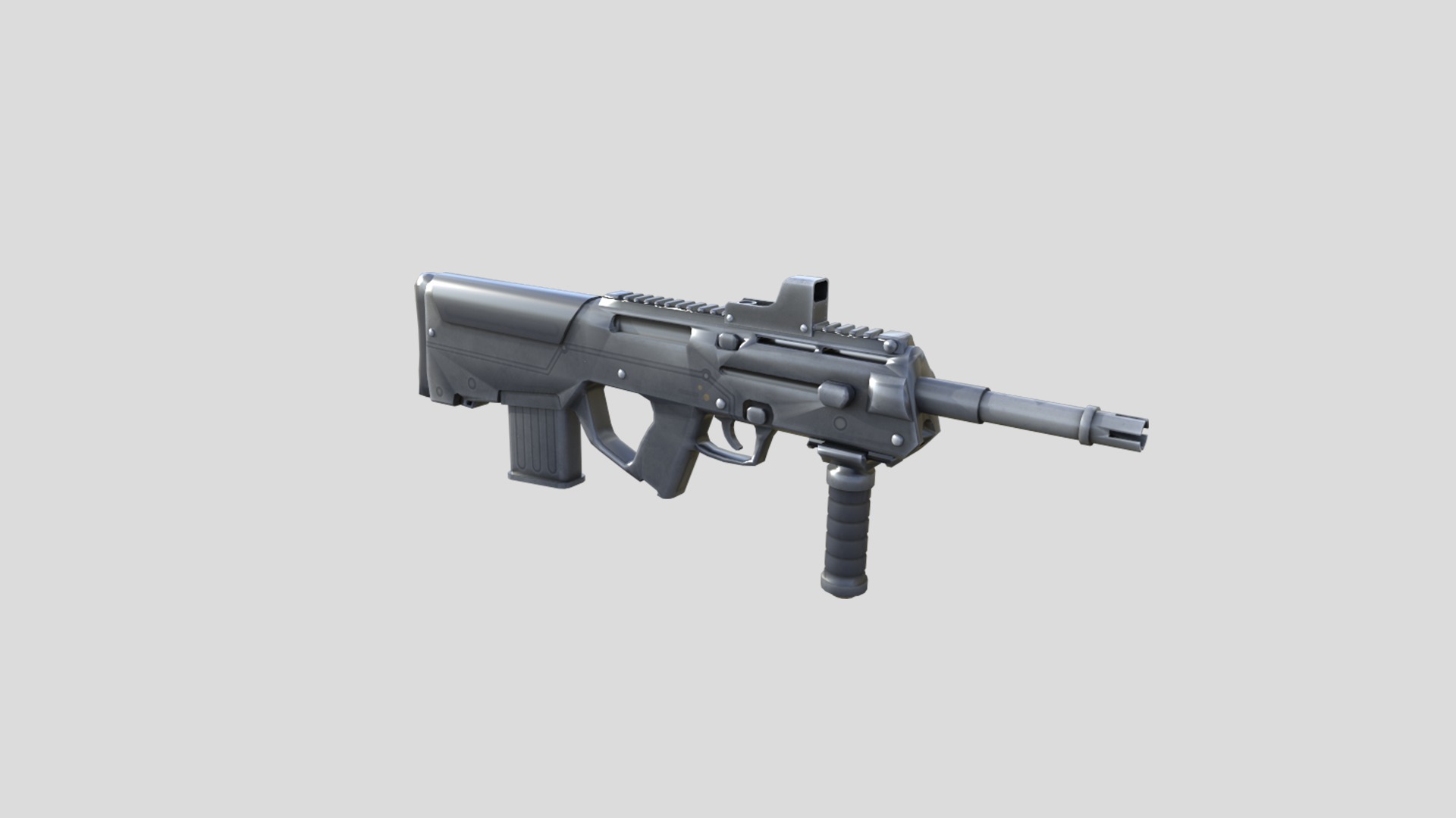PDR-gun model 3d game ready model Low-poly 3D model Low-poly 3D model_4