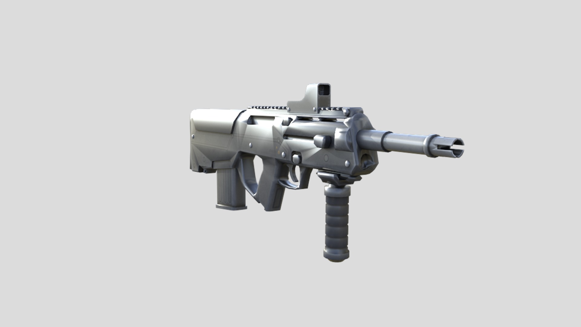 PDR-gun model 3d game ready model Low-poly 3D model Low-poly 3D model_6