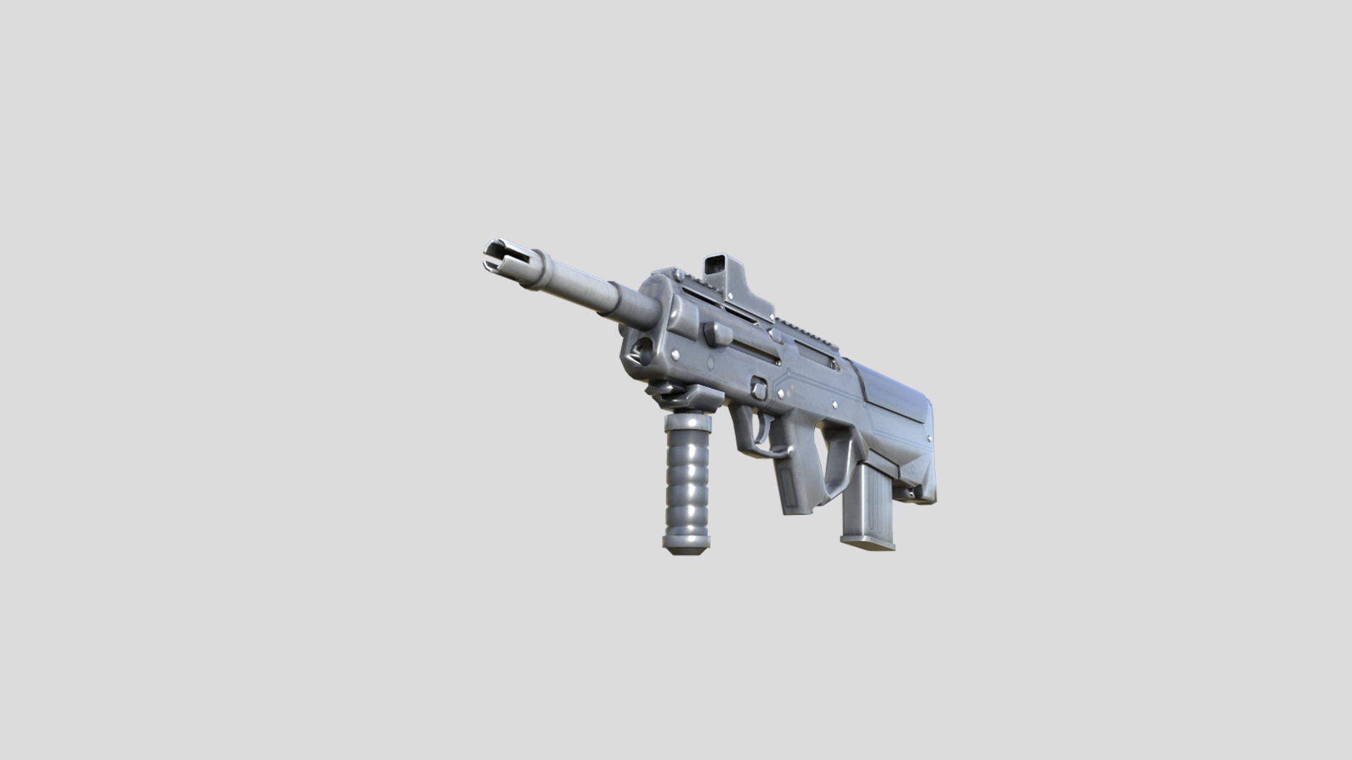 PDR-gun model 3d game ready model Low-poly 3D model Low-poly 3D model_9