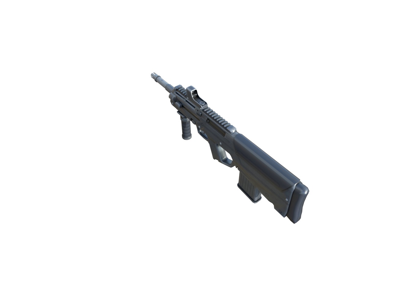 PDR-gun model 3d game ready model Low-poly 3D model Low-poly 3D model_23