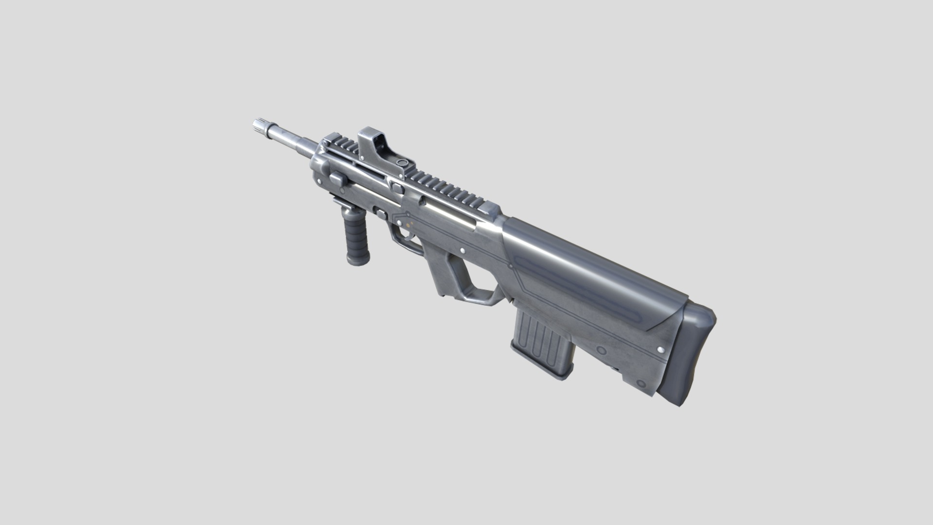 PDR-gun model 3d game ready model Low-poly 3D model Low-poly 3D model_1