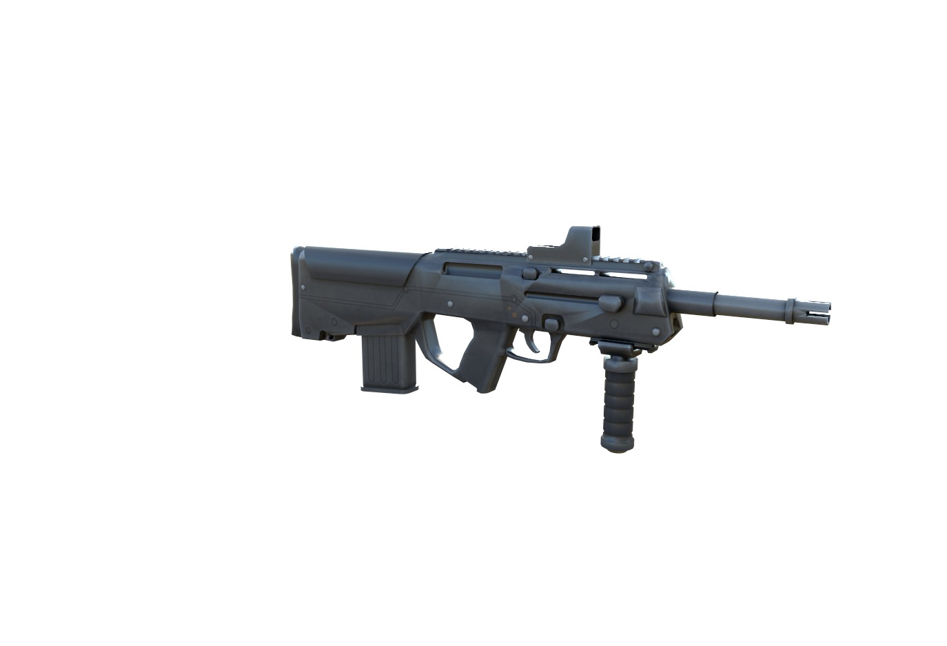 PDR-gun model 3d game ready model Low-poly 3D model Low-poly 3D model_12
