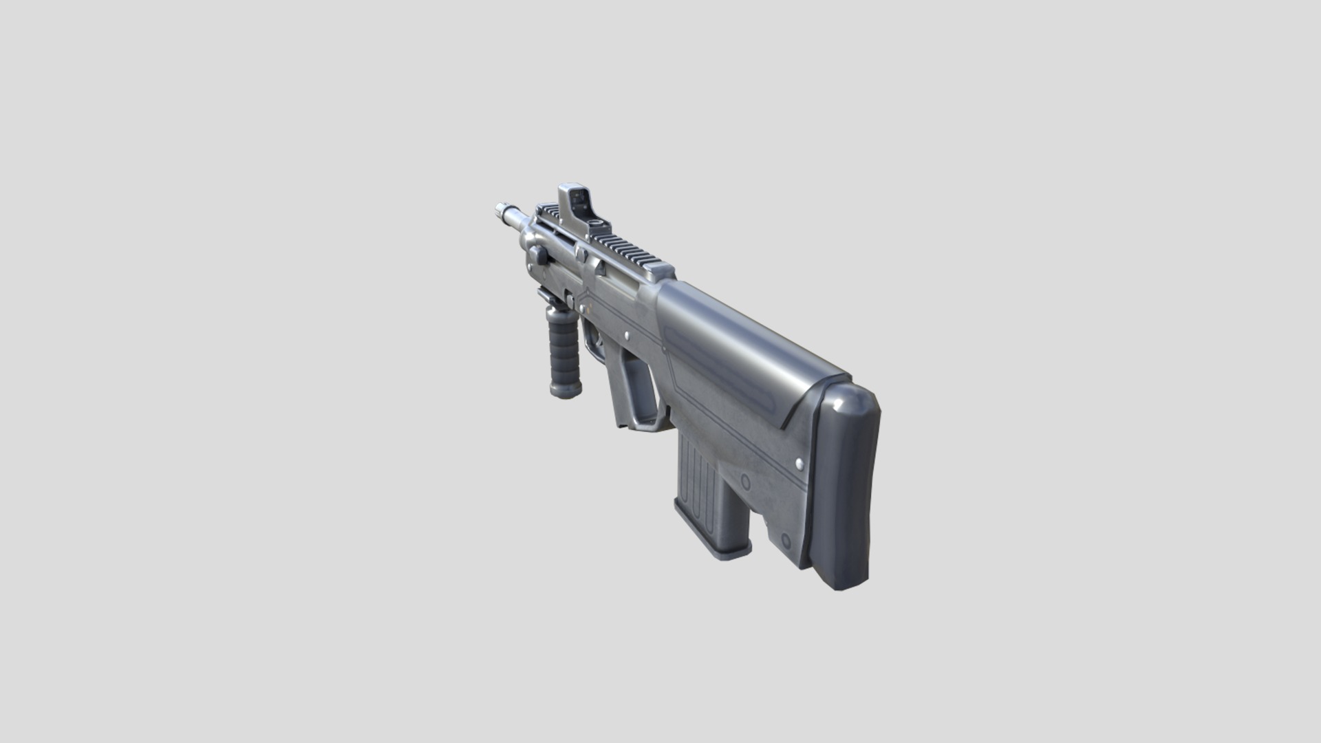 PDR-gun model 3d game ready model Low-poly 3D model Low-poly 3D model_2