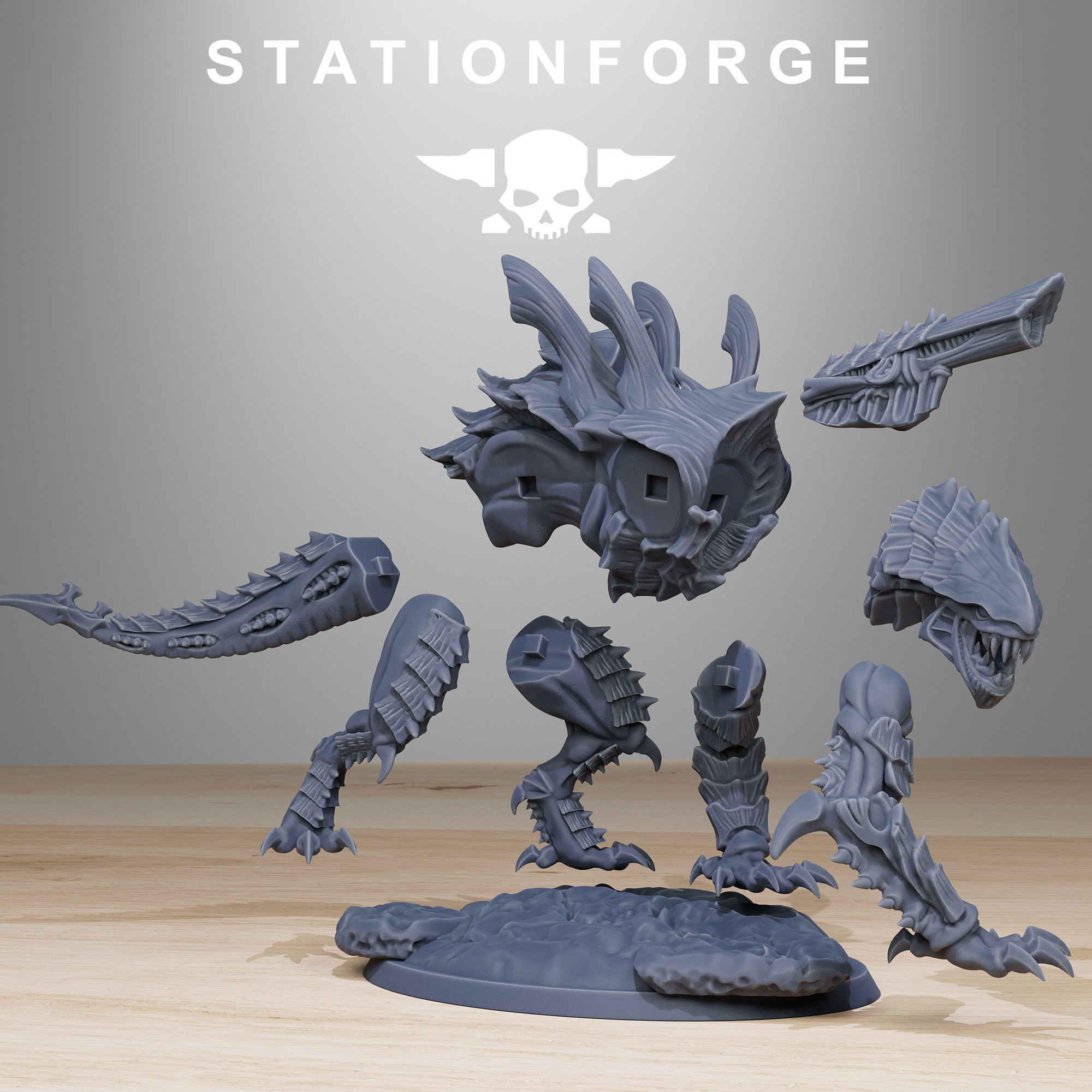 Xenarid Predator 3D print model_3