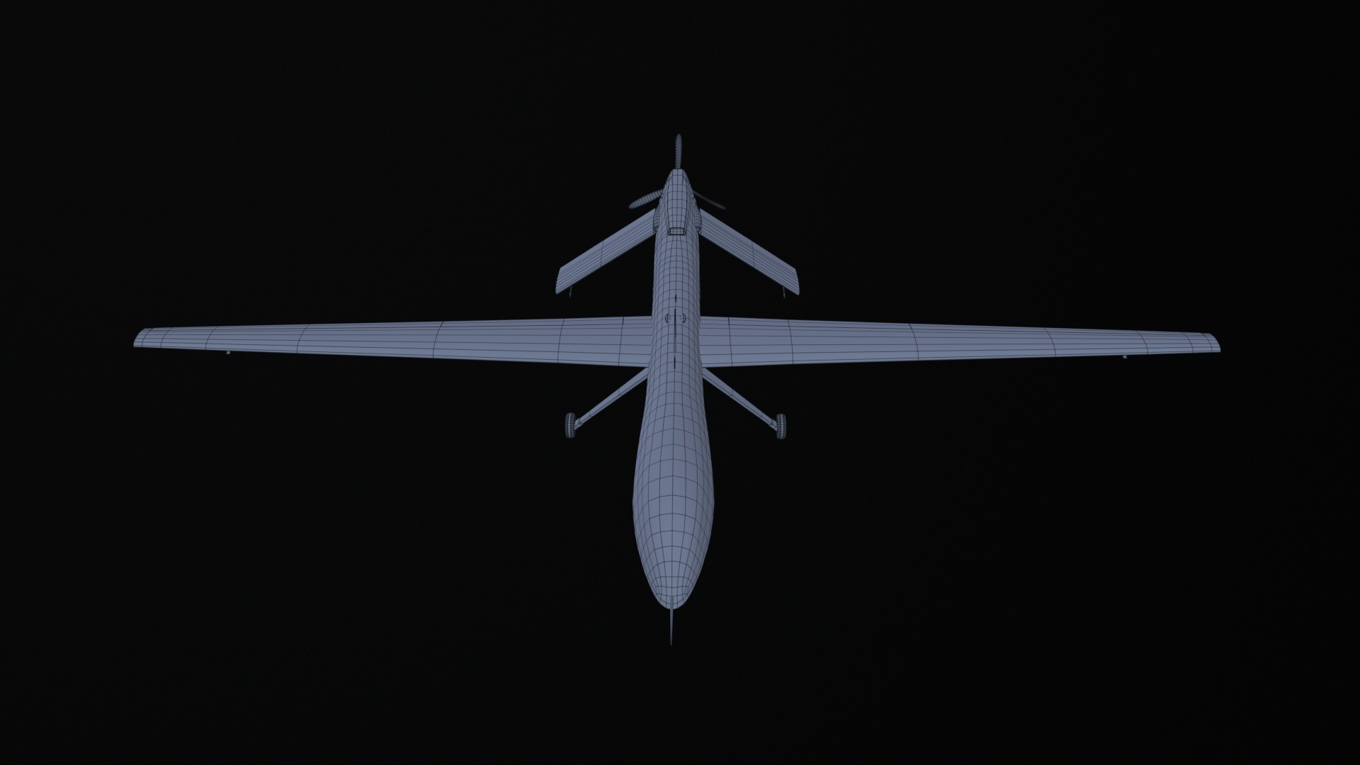 Asset - Army - MQ1 Predator - 3D MODEL Low-poly Low-poly 3D model_12