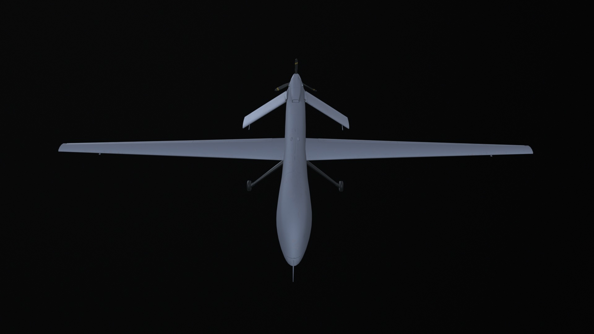 Asset - Army - MQ1 Predator - 3D MODEL Low-poly Low-poly 3D model_17