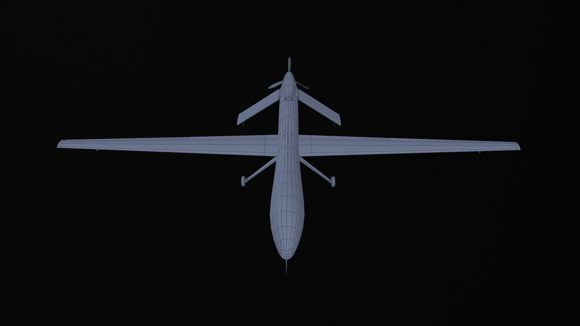 Asset - Army - MQ1 Predator - 3D MODEL Low-poly Low-poly 3D model_32