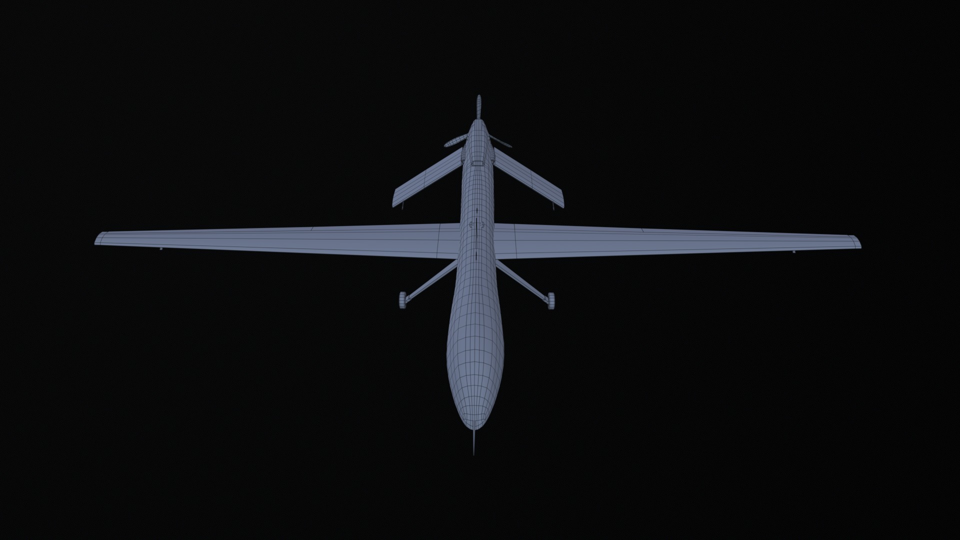 Asset - Army - MQ1 Predator - 3D MODEL Low-poly Low-poly 3D model_22