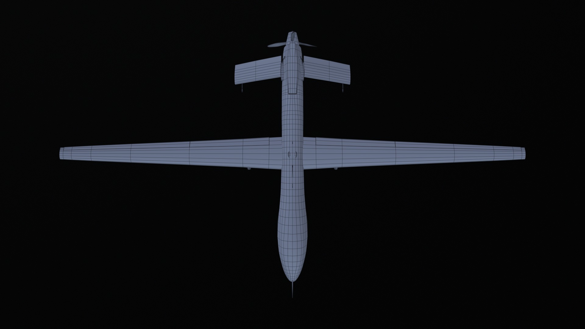 Asset - Army - MQ1 Predator - 3D MODEL Low-poly Low-poly 3D model_15