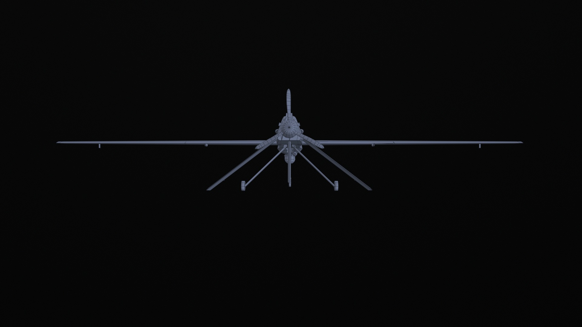 Asset - Army - MQ1 Predator - 3D MODEL Low-poly Low-poly 3D model_44