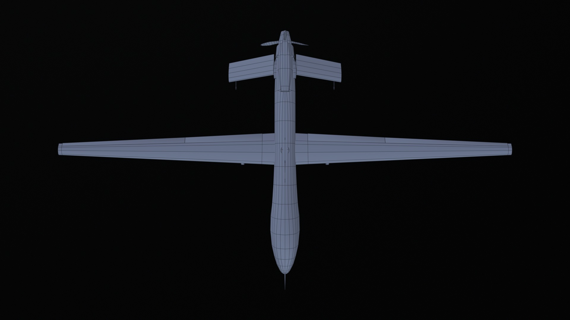 Asset - Army - MQ1 Predator - 3D MODEL Low-poly Low-poly 3D model_35