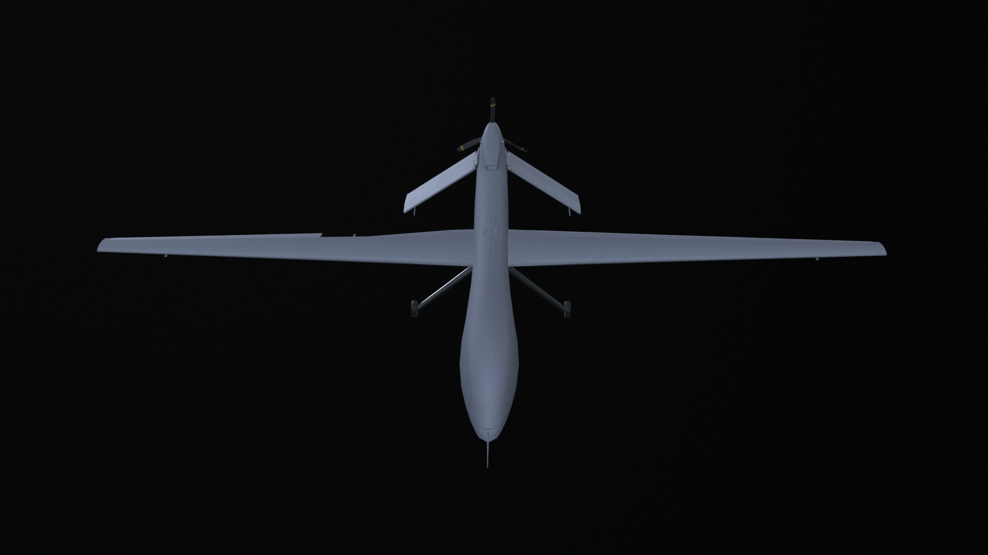 Asset - Army - MQ1 Predator - 3D MODEL Low-poly Low-poly 3D model_37