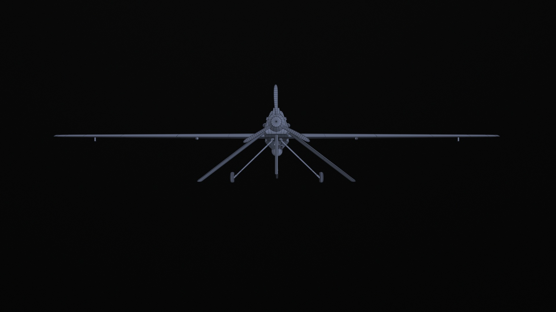 Asset - Army - MQ1 Predator - 3D MODEL Low-poly Low-poly 3D model_14