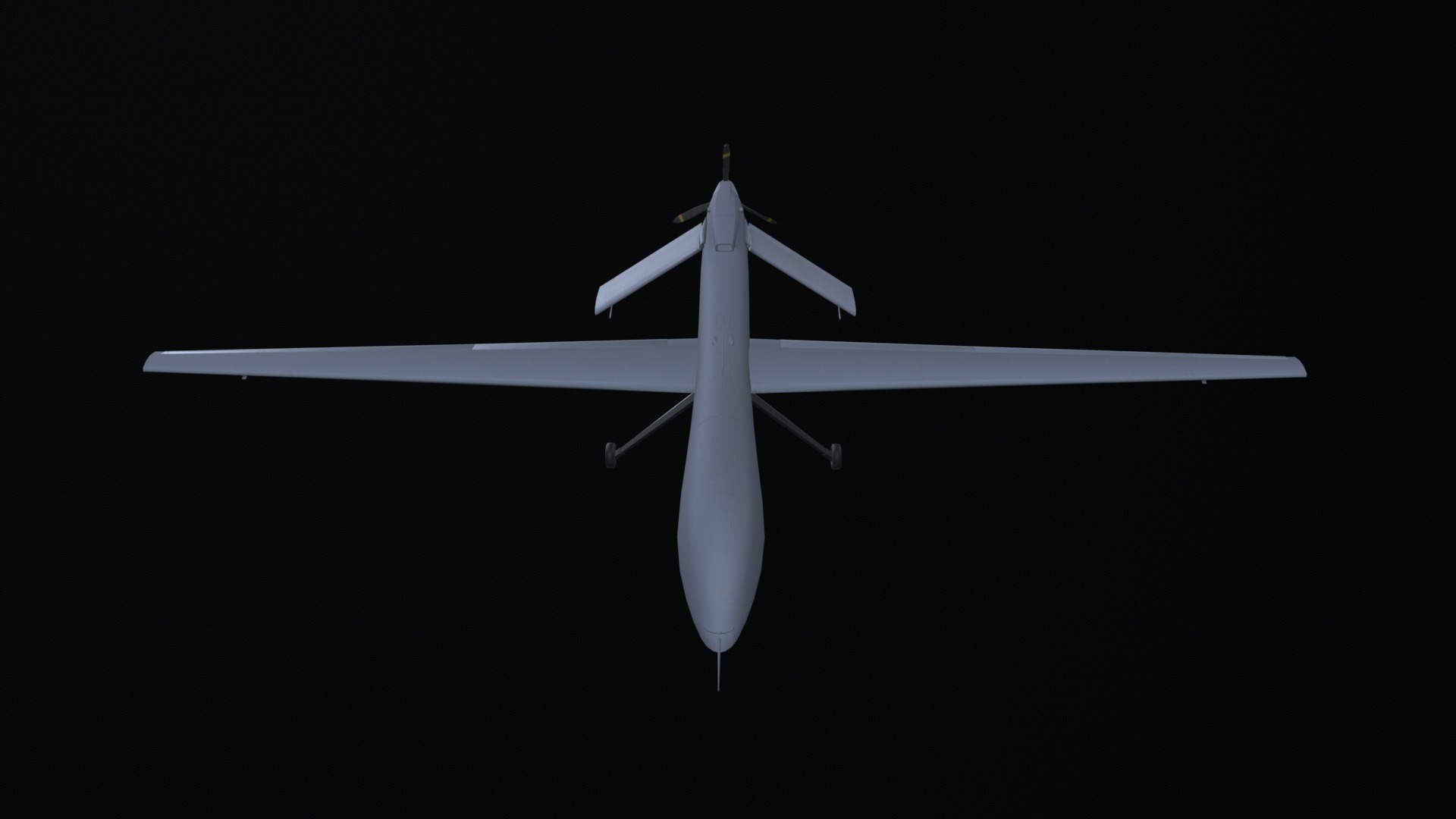 Asset - Army - MQ1 Predator - 3D MODEL Low-poly Low-poly 3D model_27