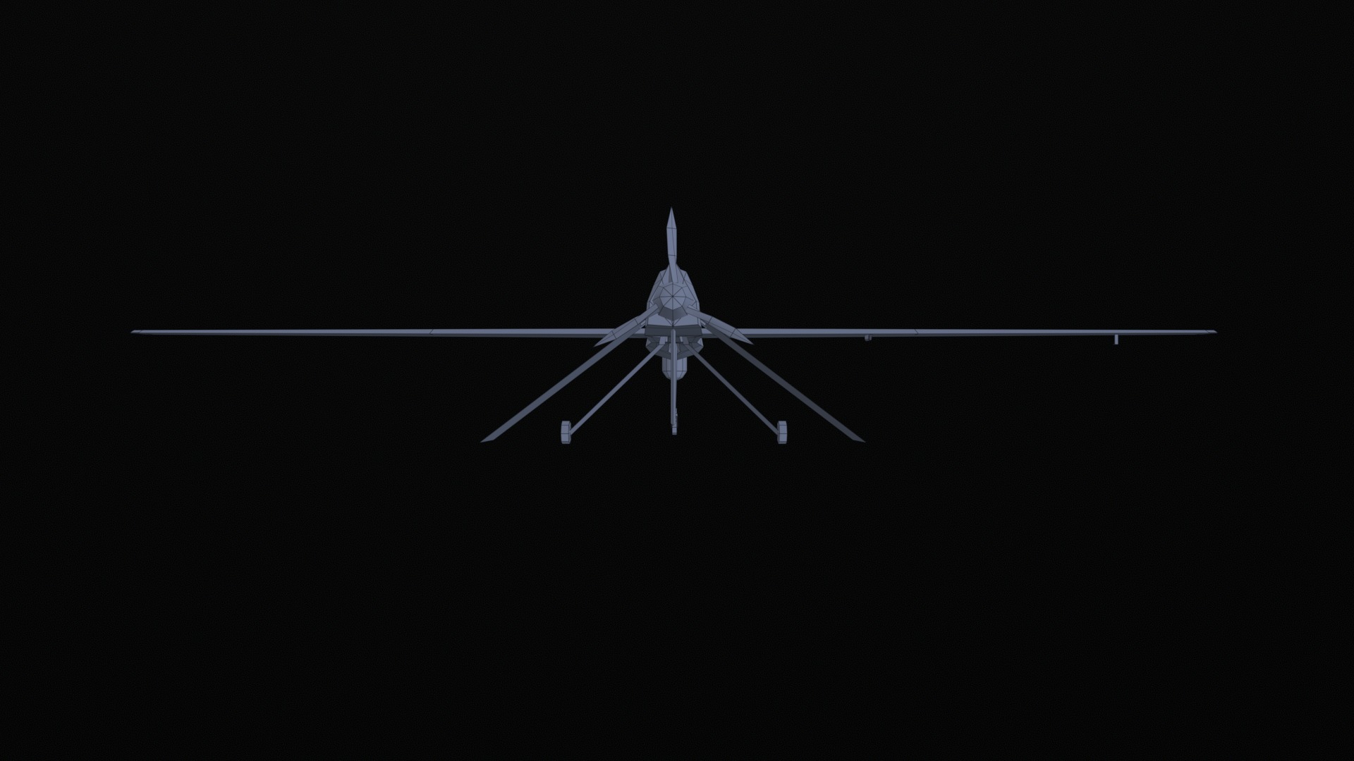 Asset - Army - MQ1 Predator - 3D MODEL Low-poly Low-poly 3D model_54