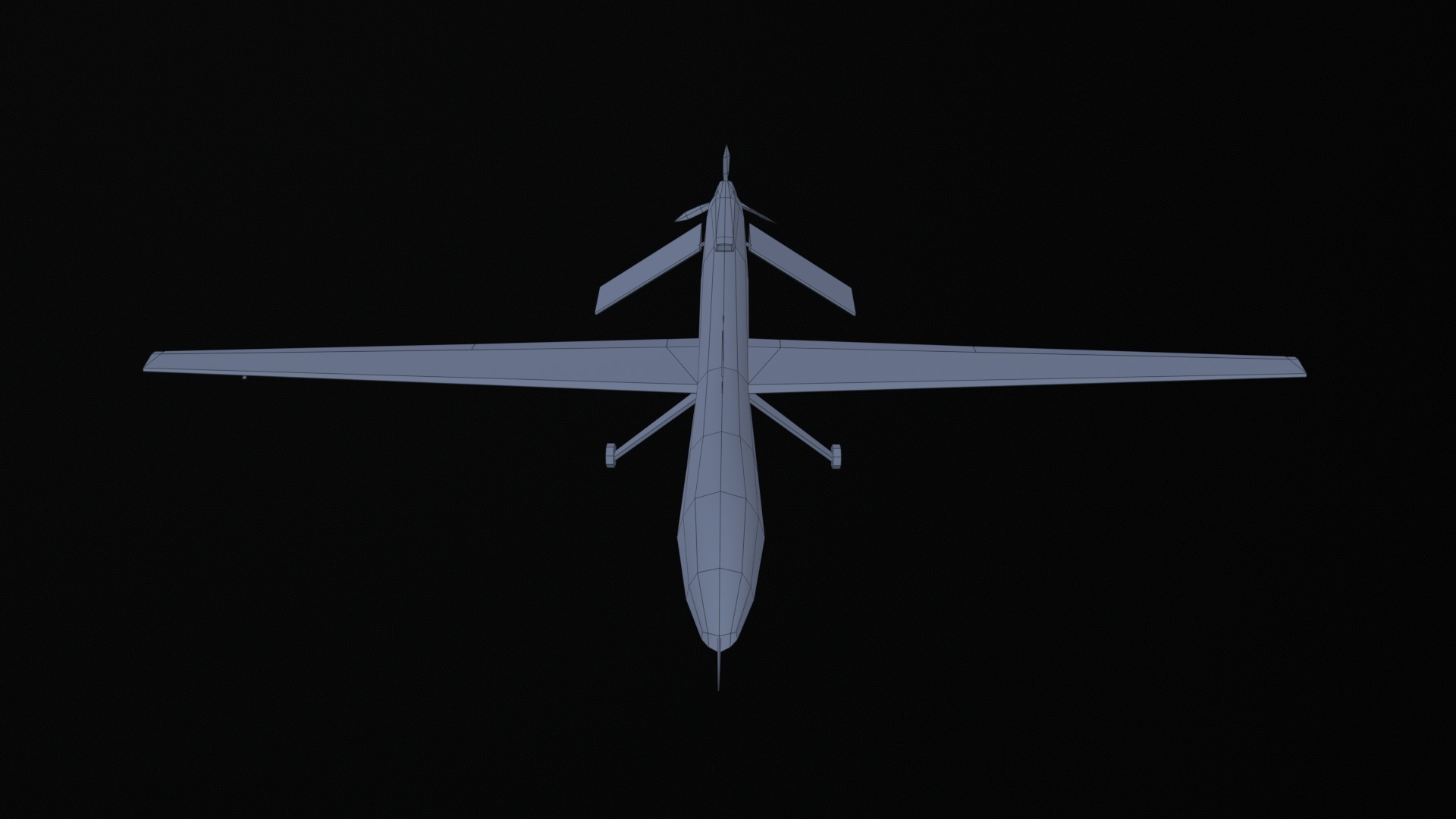 Asset - Army - MQ1 Predator - 3D MODEL Low-poly Low-poly 3D model_52