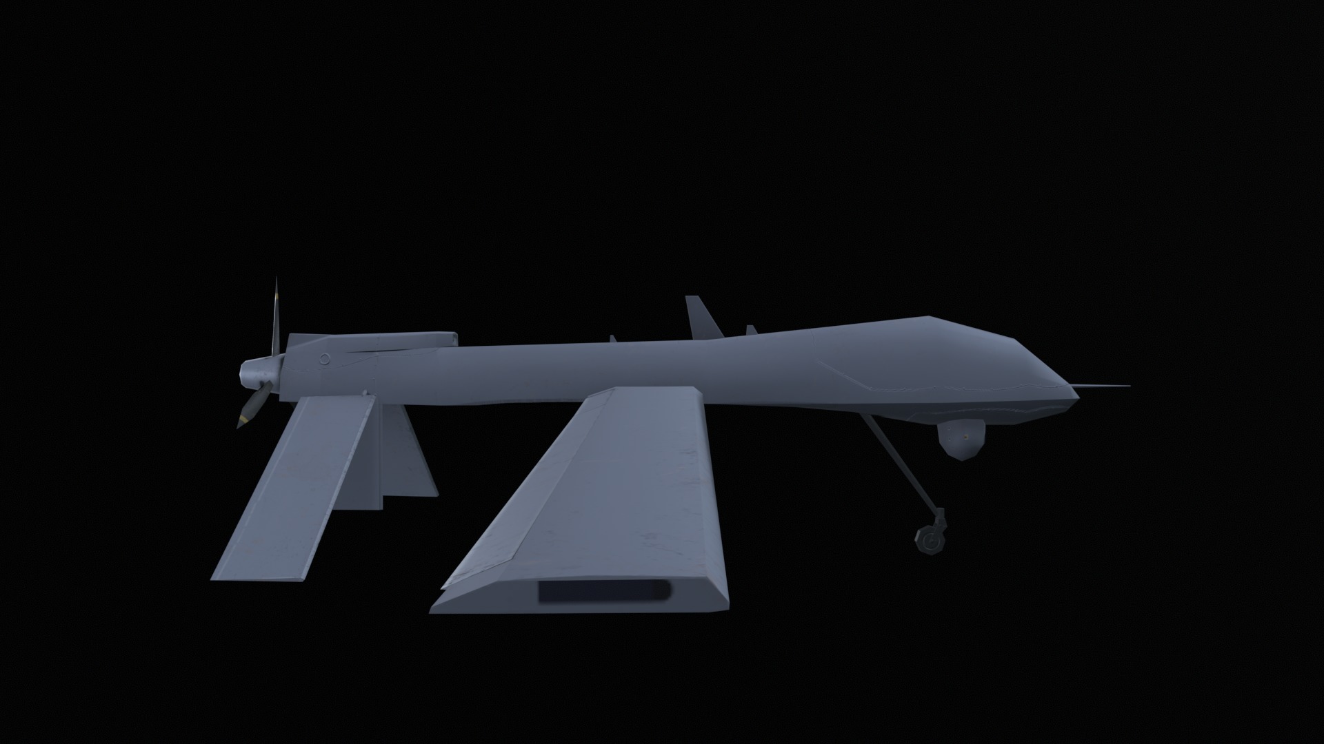 Asset - Army - MQ1 Predator - 3D MODEL Low-poly Low-poly 3D model_48