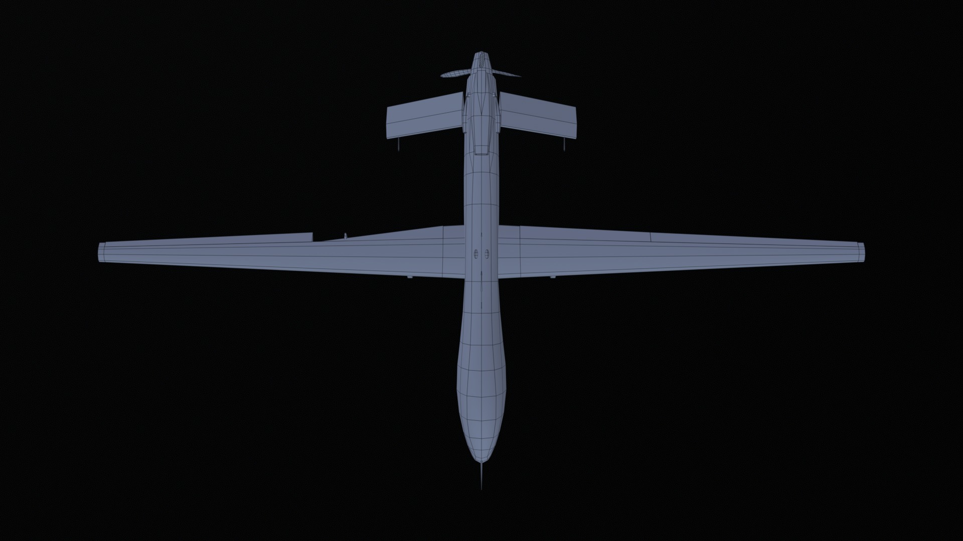 Asset - Army - MQ1 Predator - 3D MODEL Low-poly Low-poly 3D model_45