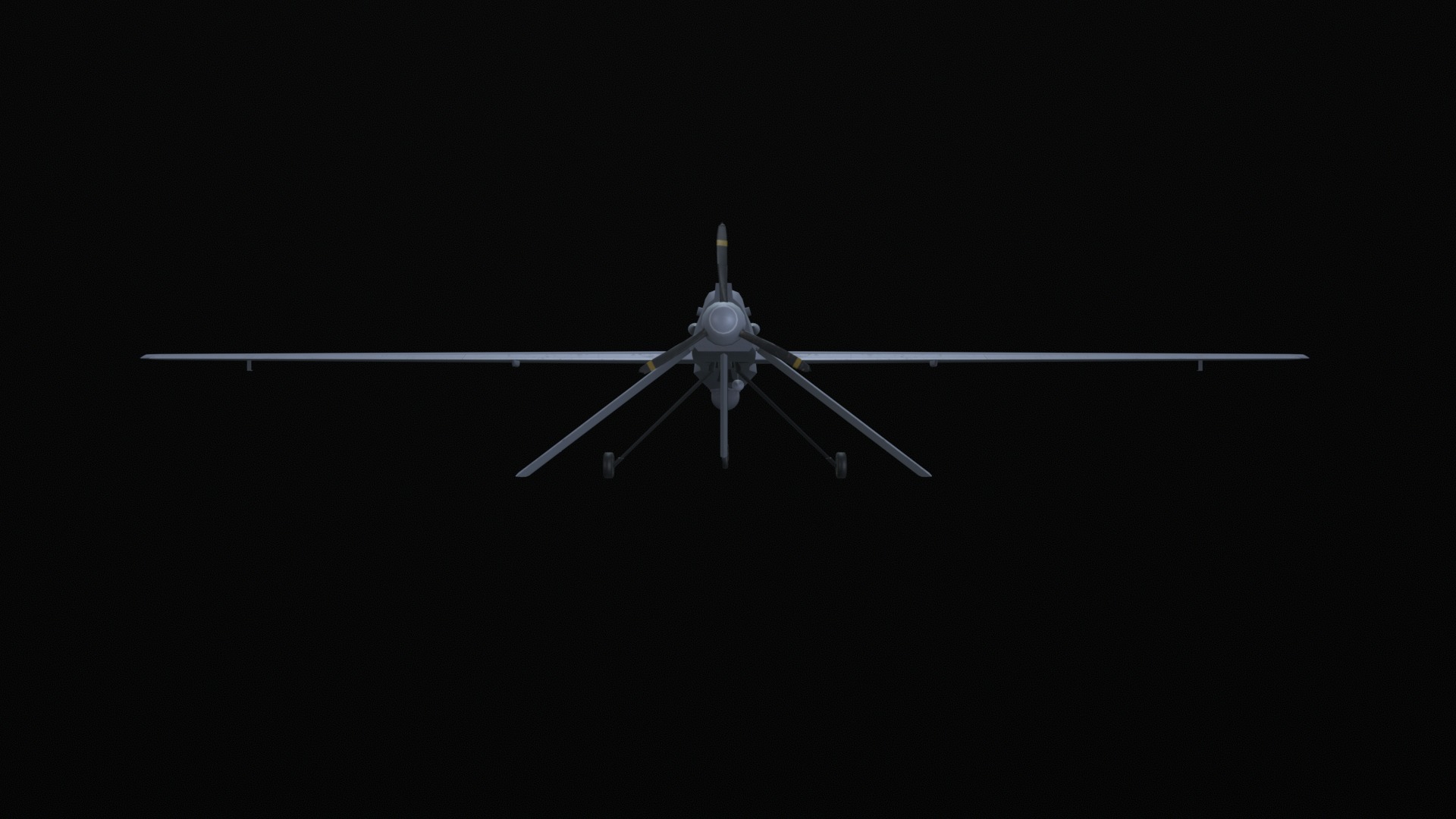 Asset - Army - MQ1 Predator - 3D MODEL Low-poly Low-poly 3D model_19