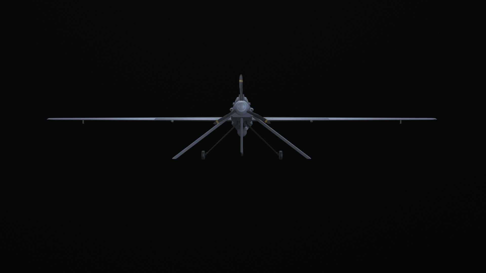 Asset - Army - MQ1 Predator - 3D MODEL Low-poly Low-poly 3D model_29