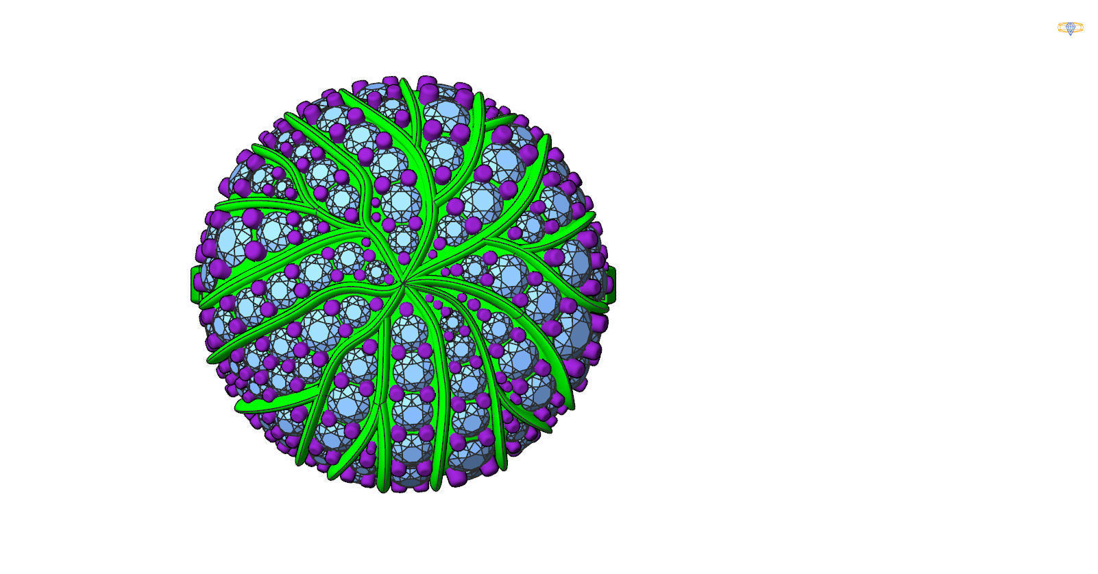 Ring tree style  3D print model_9