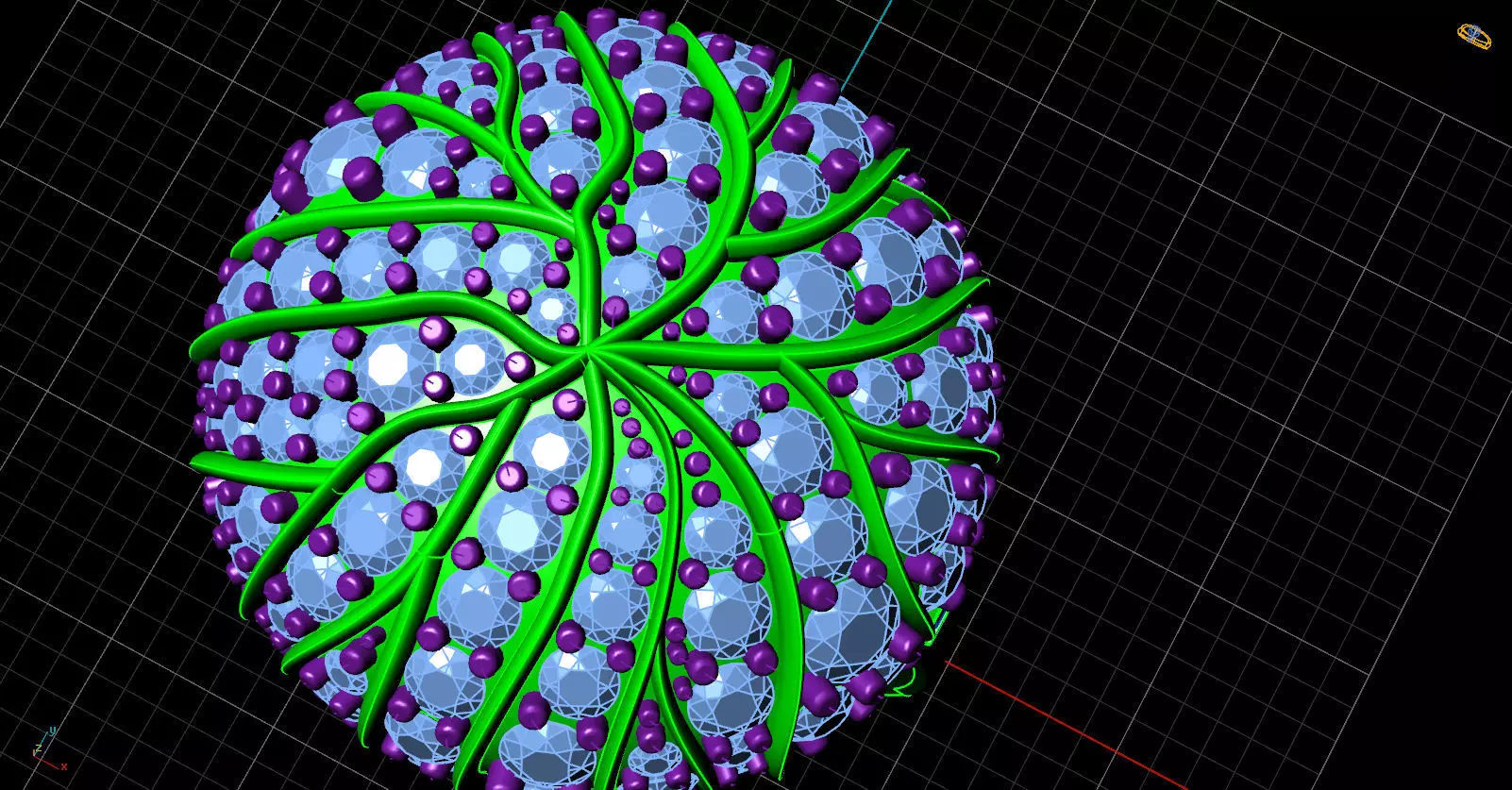 Ring tree style  3D print model_0