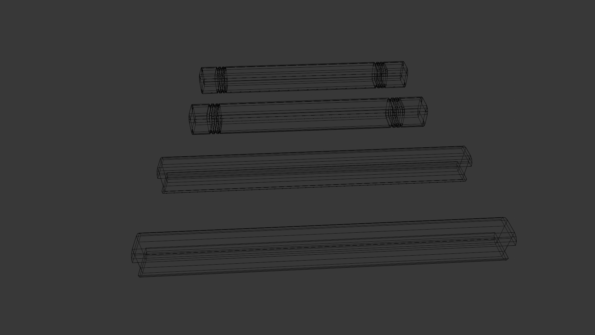 Rusted Beams 3D Model  Low-poly 3D model_9