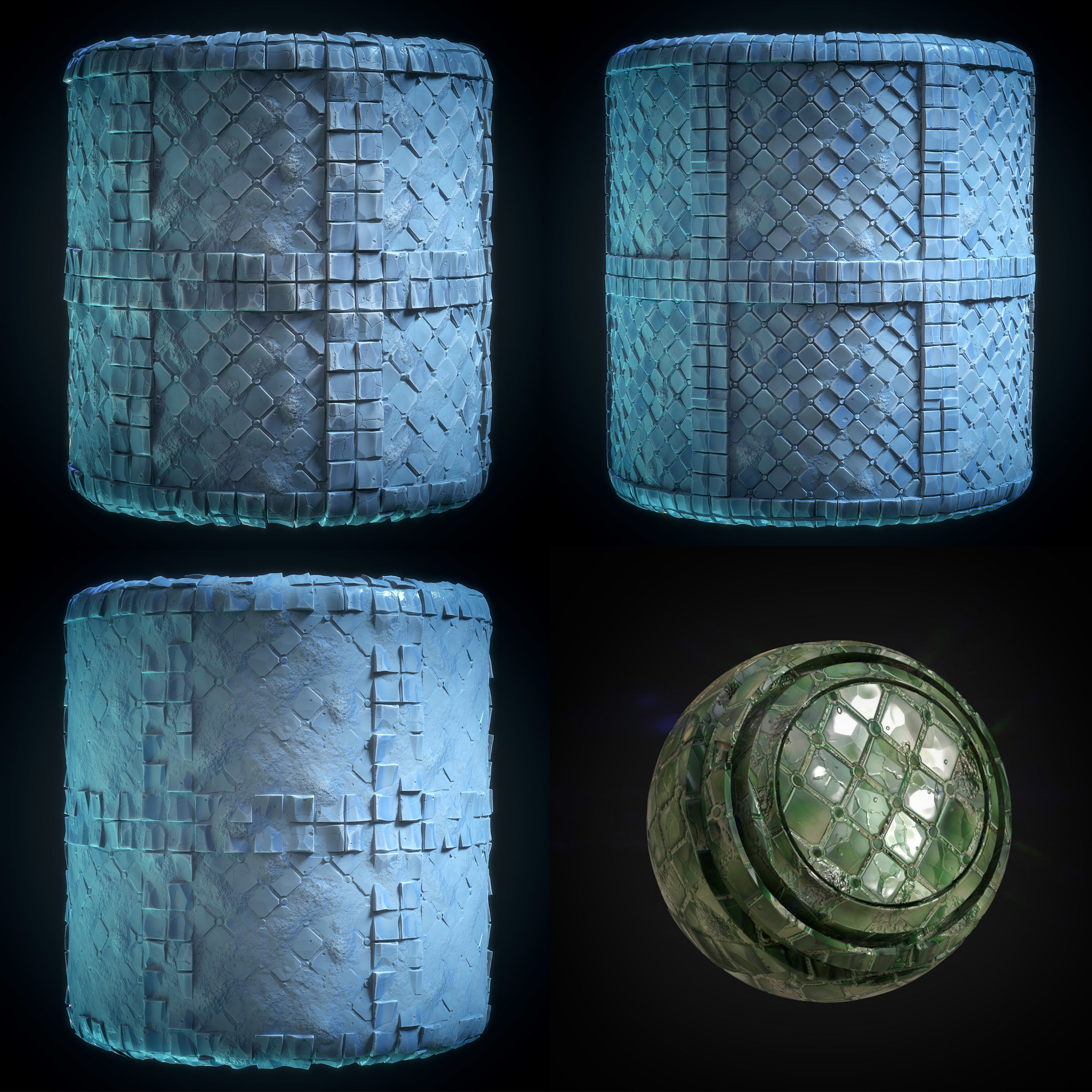 Stone Floor Ice material - VOL 07 - Maps - SBsar Texture_2