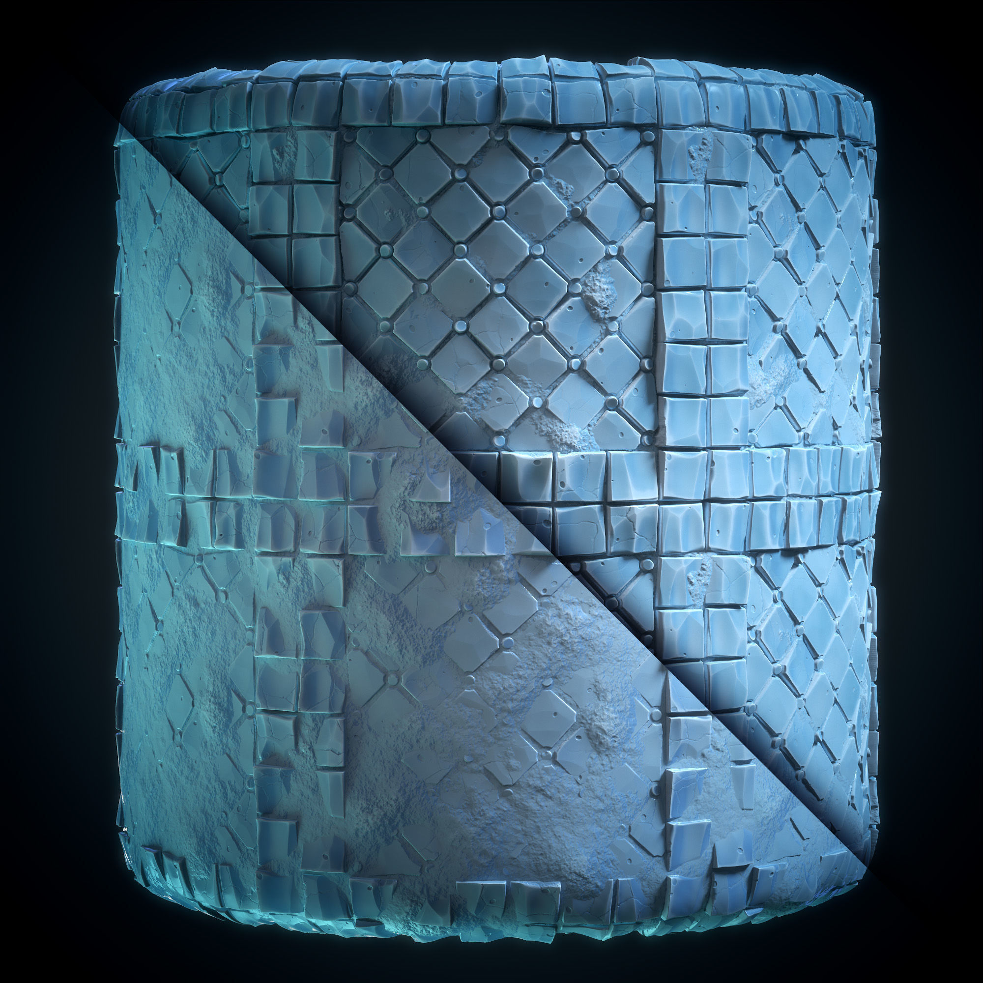 Stone Floor Ice material - VOL 07 - Maps - SBsar Texture_3