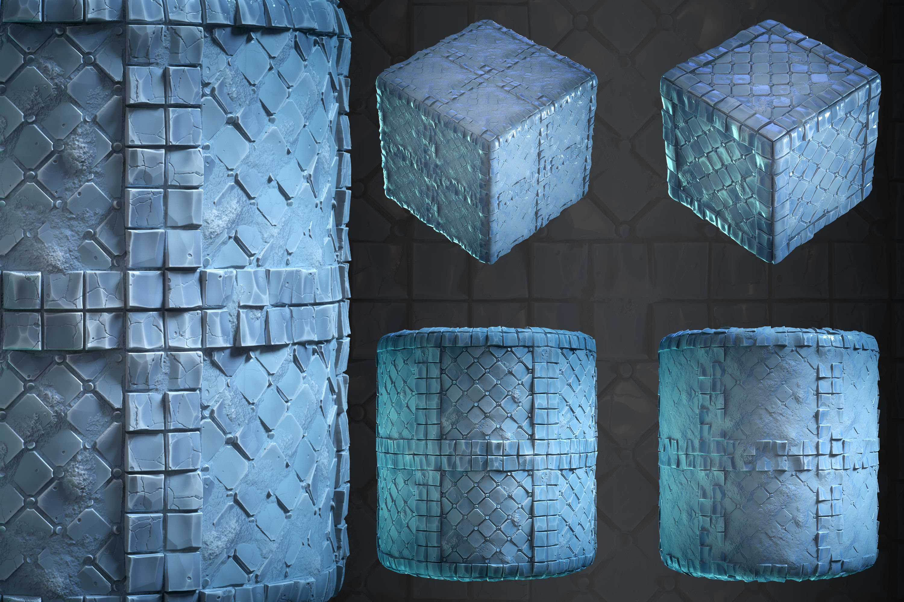 Stone Floor Ice material - VOL 07 - Maps - SBsar Texture_1