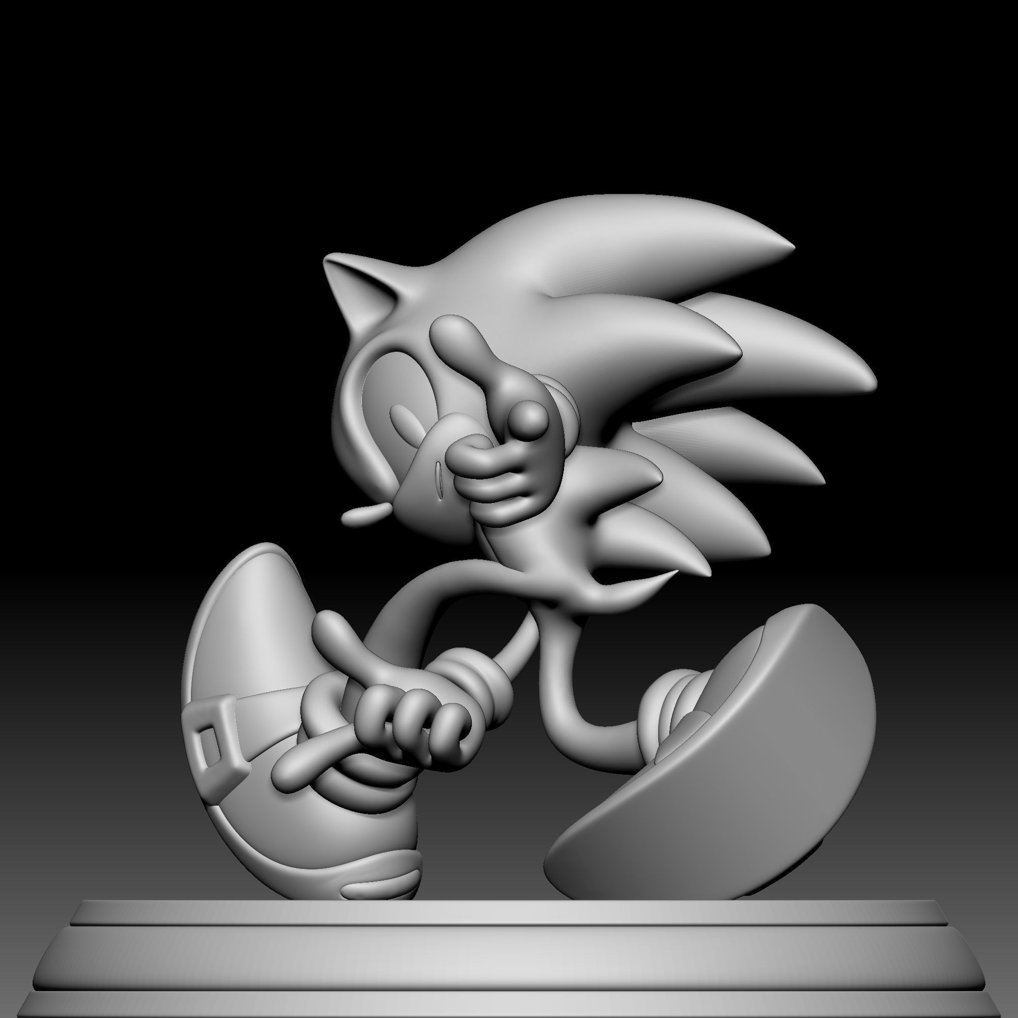 Sonic the Hedgehog 01 3D print model_6