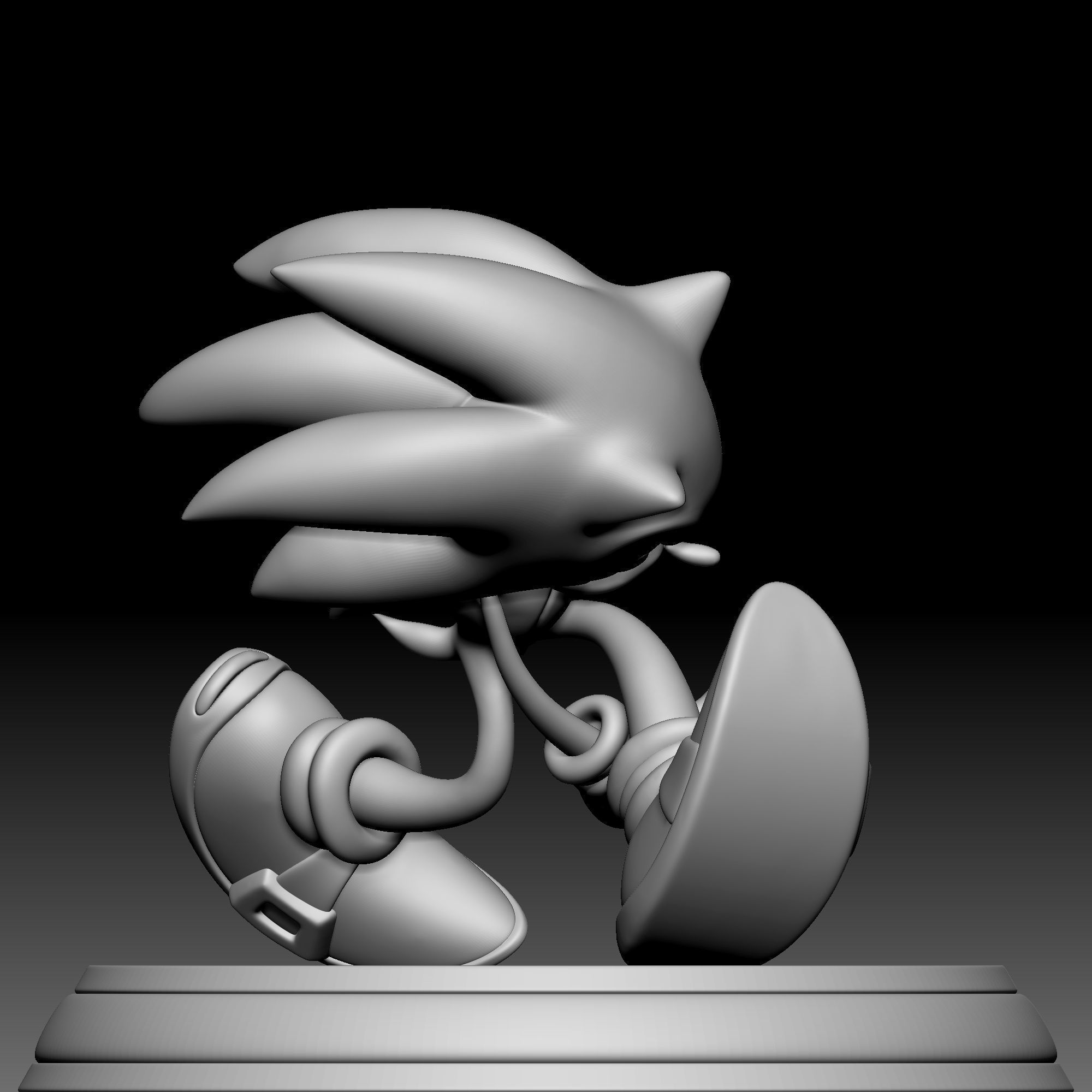 Sonic the Hedgehog 01 3D print model_2