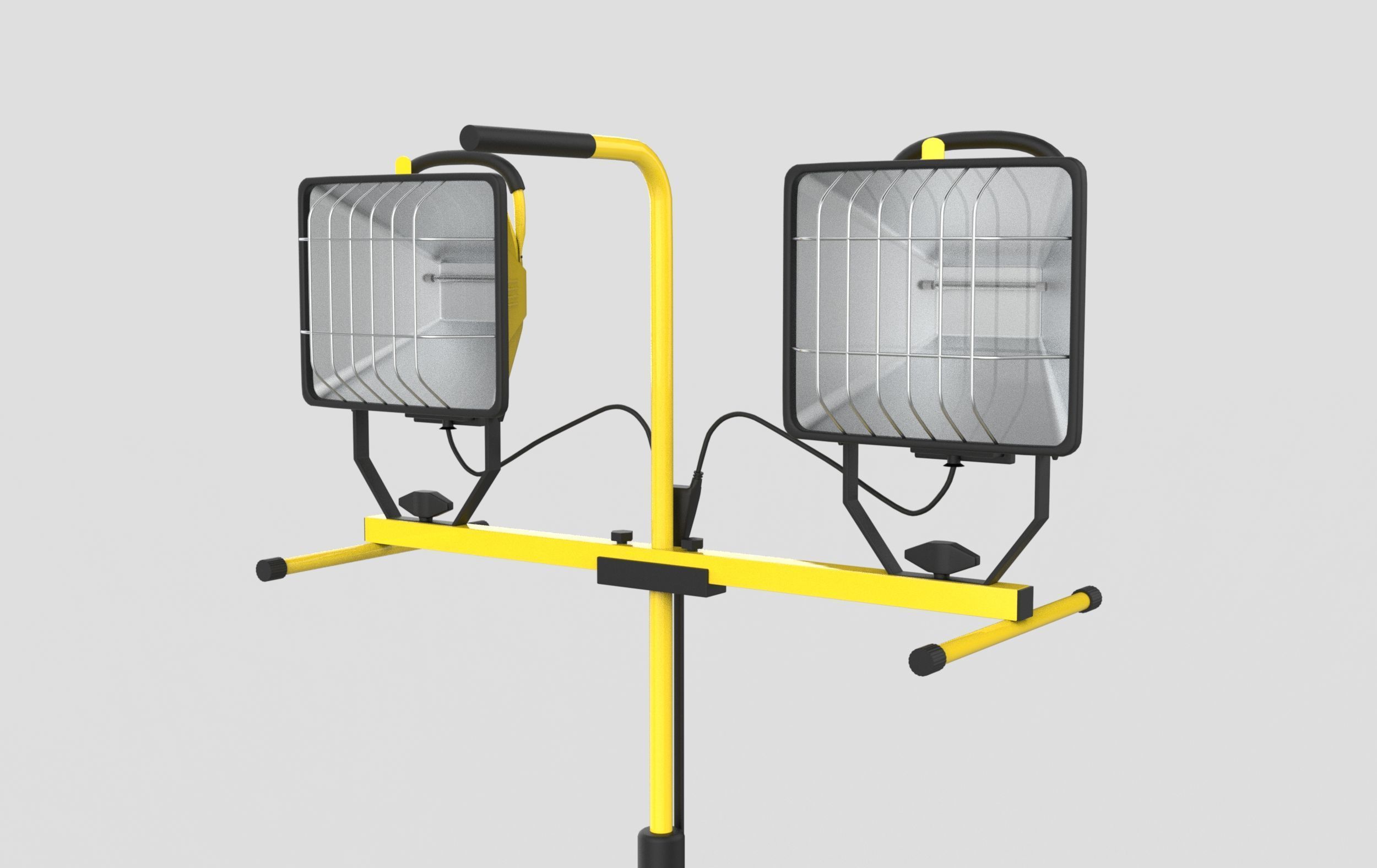 Halogen work lights  3D model_7