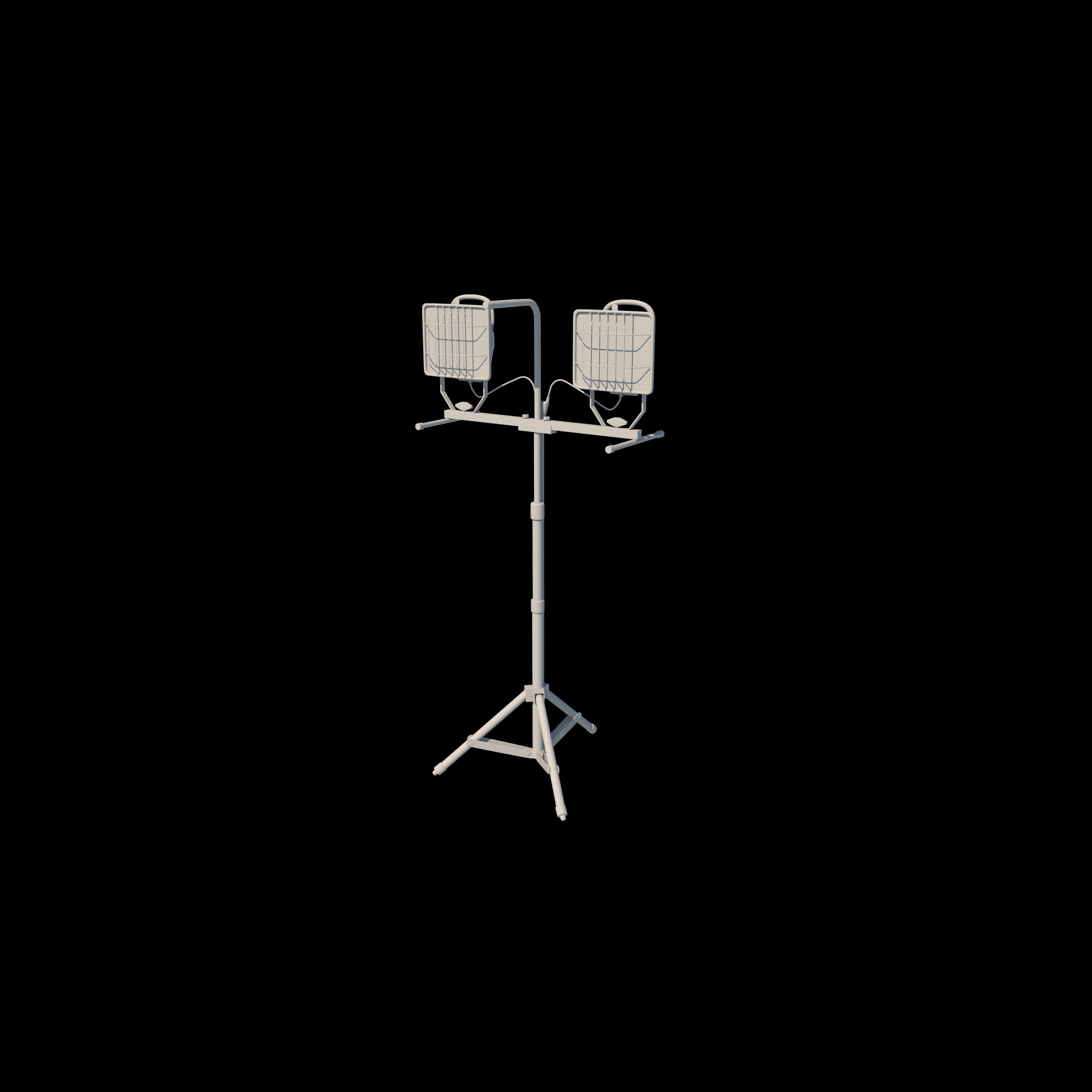 Halogen work lights  3D model_17