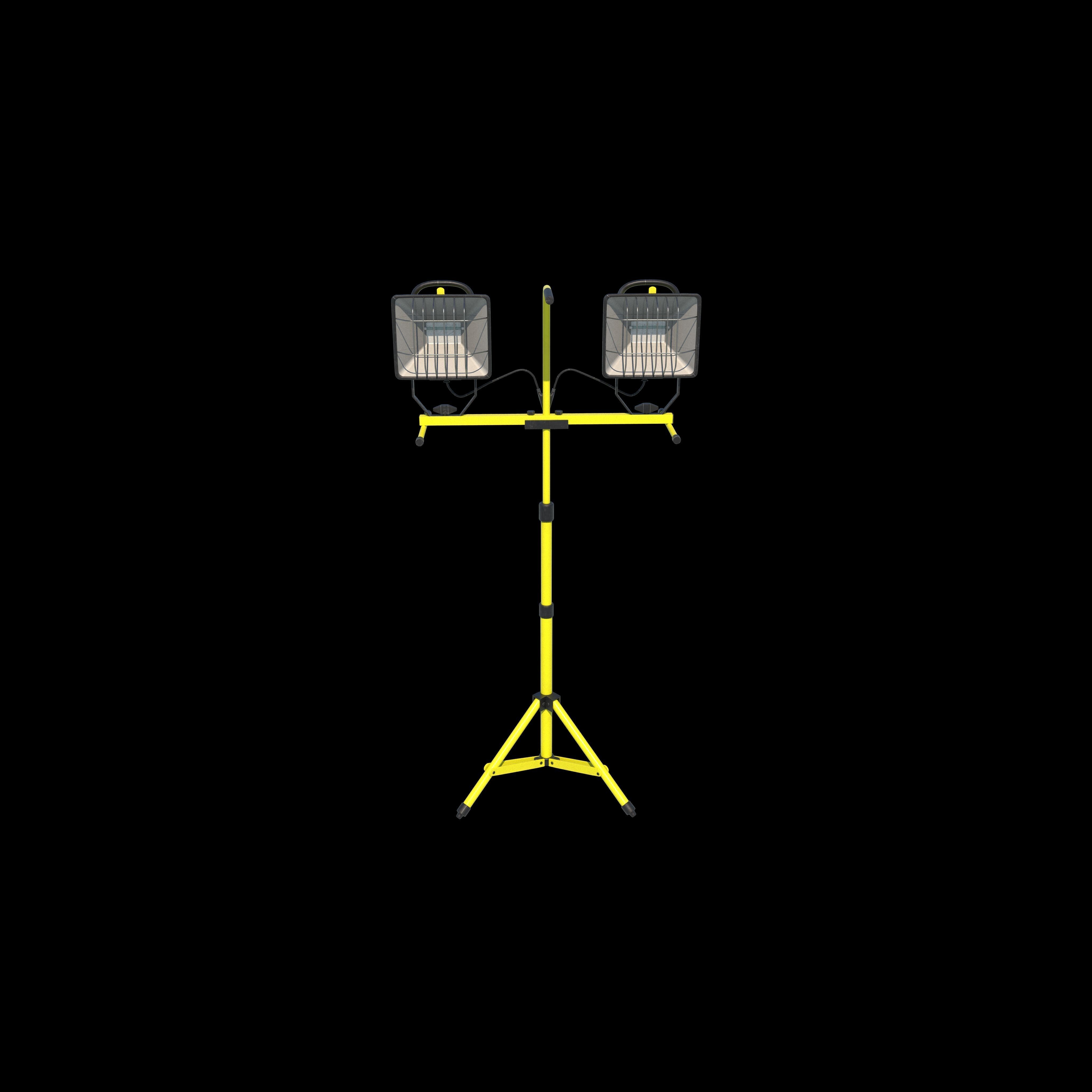 Halogen work lights  3D model_5