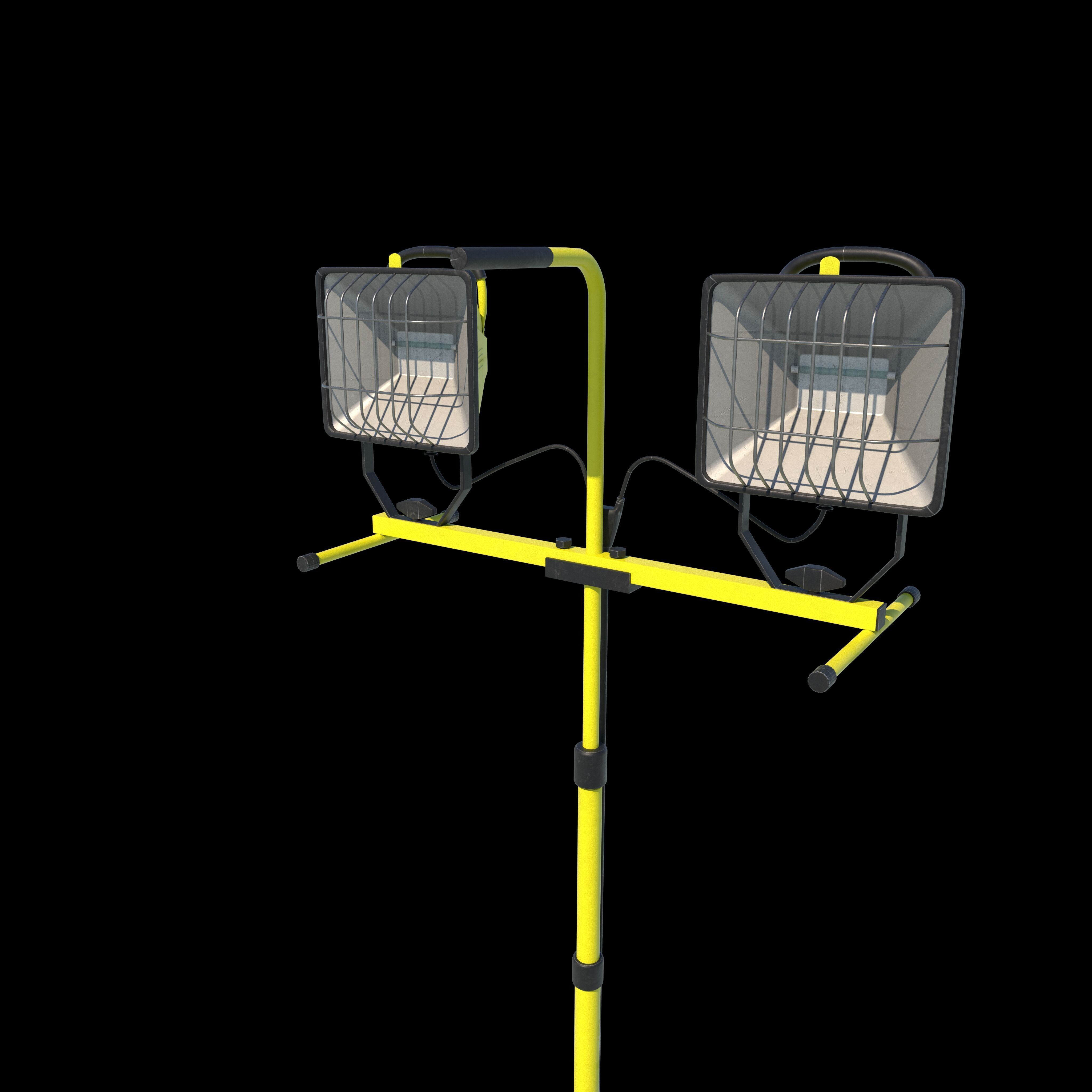 Halogen work lights  3D model_13