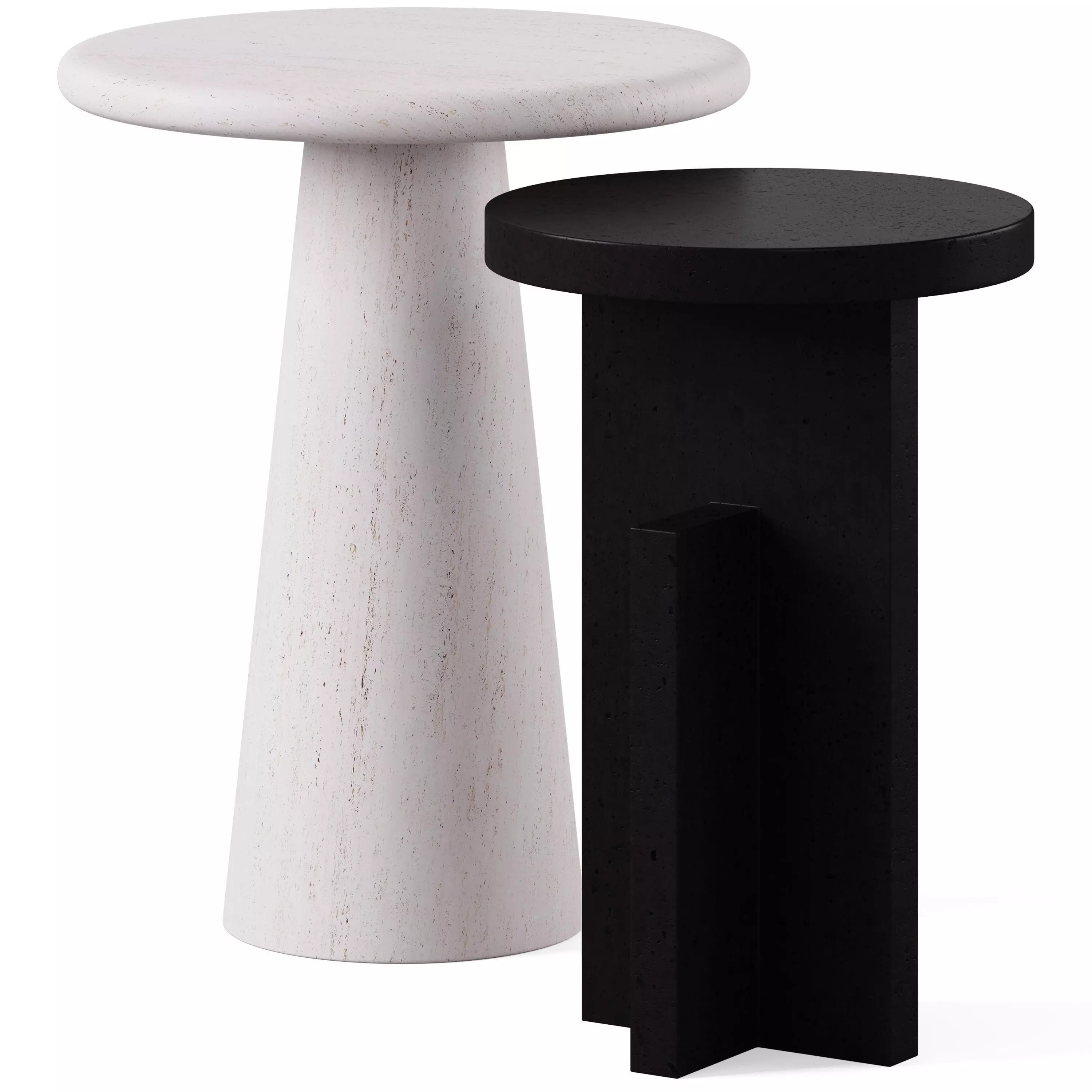 Side table Dune and Joba by Kasbah design 3D model_0