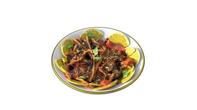 Purslane Salad Dandoor Salad 3D model