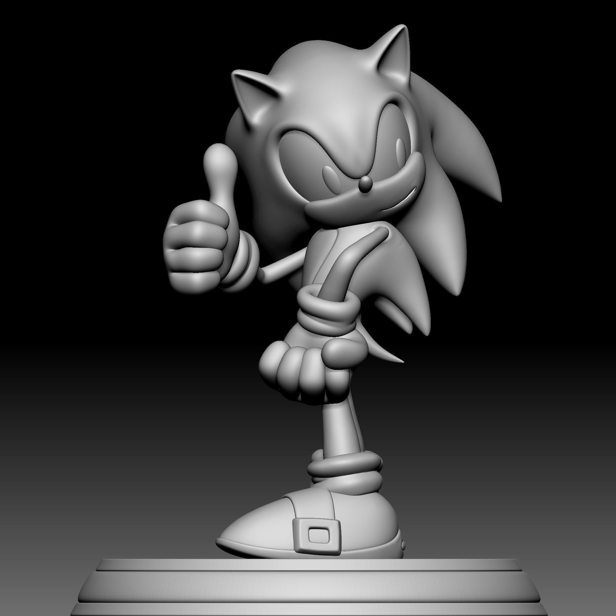 Sonic the Hedgehog 02 3D print model_1