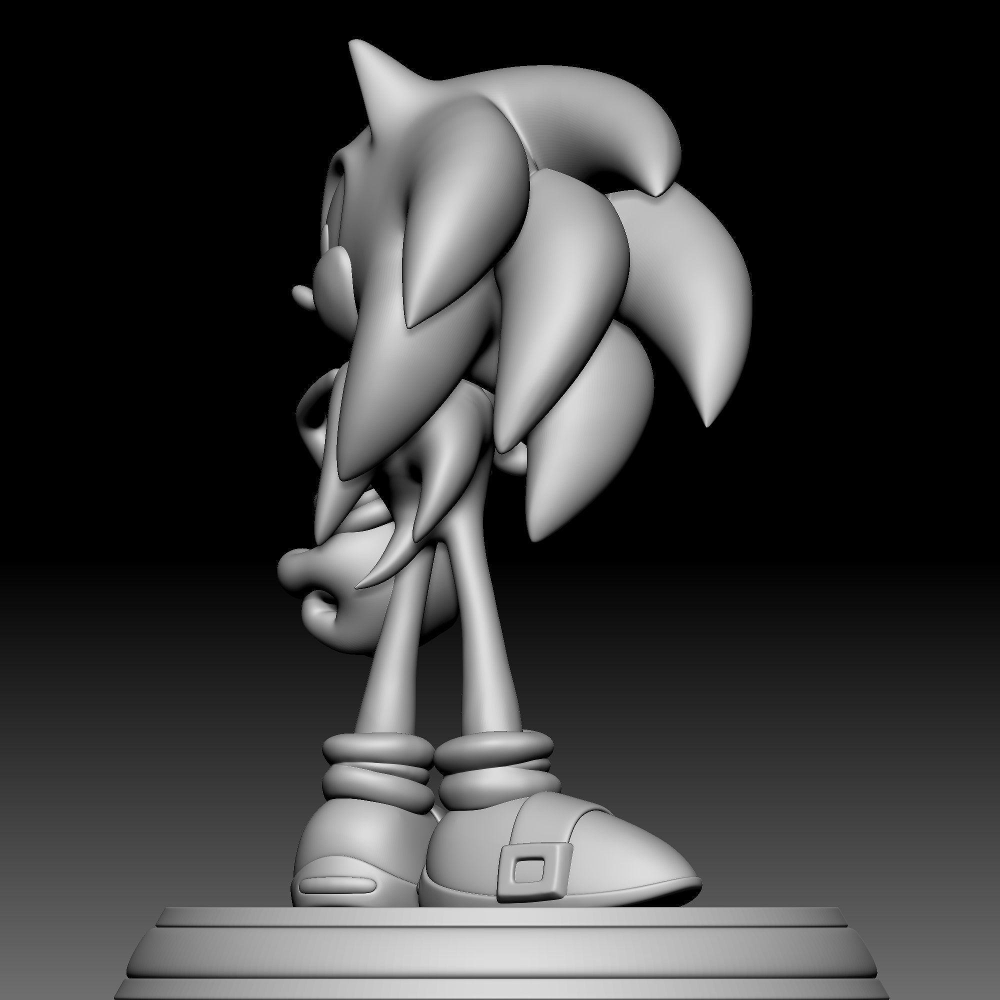 Sonic the Hedgehog 02 3D print model_6
