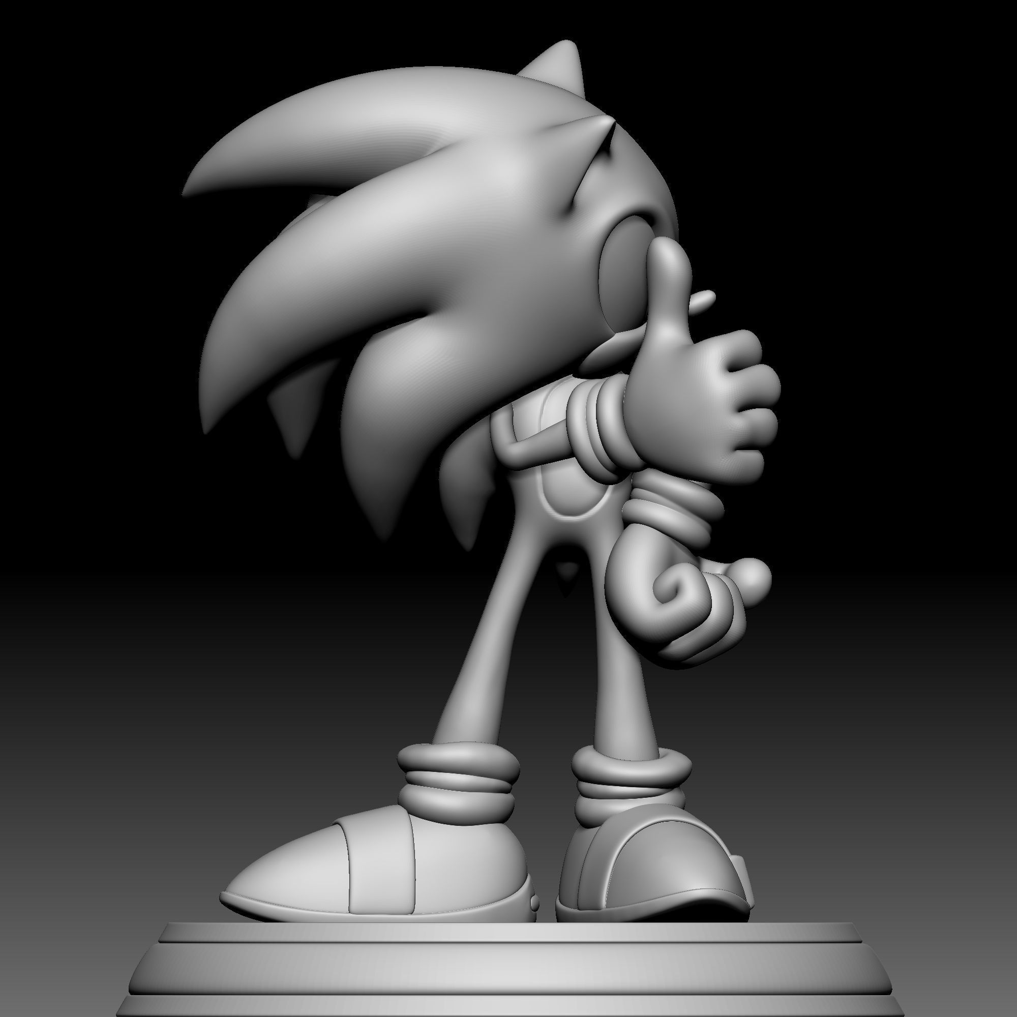 Sonic the Hedgehog 02 3D print model_3