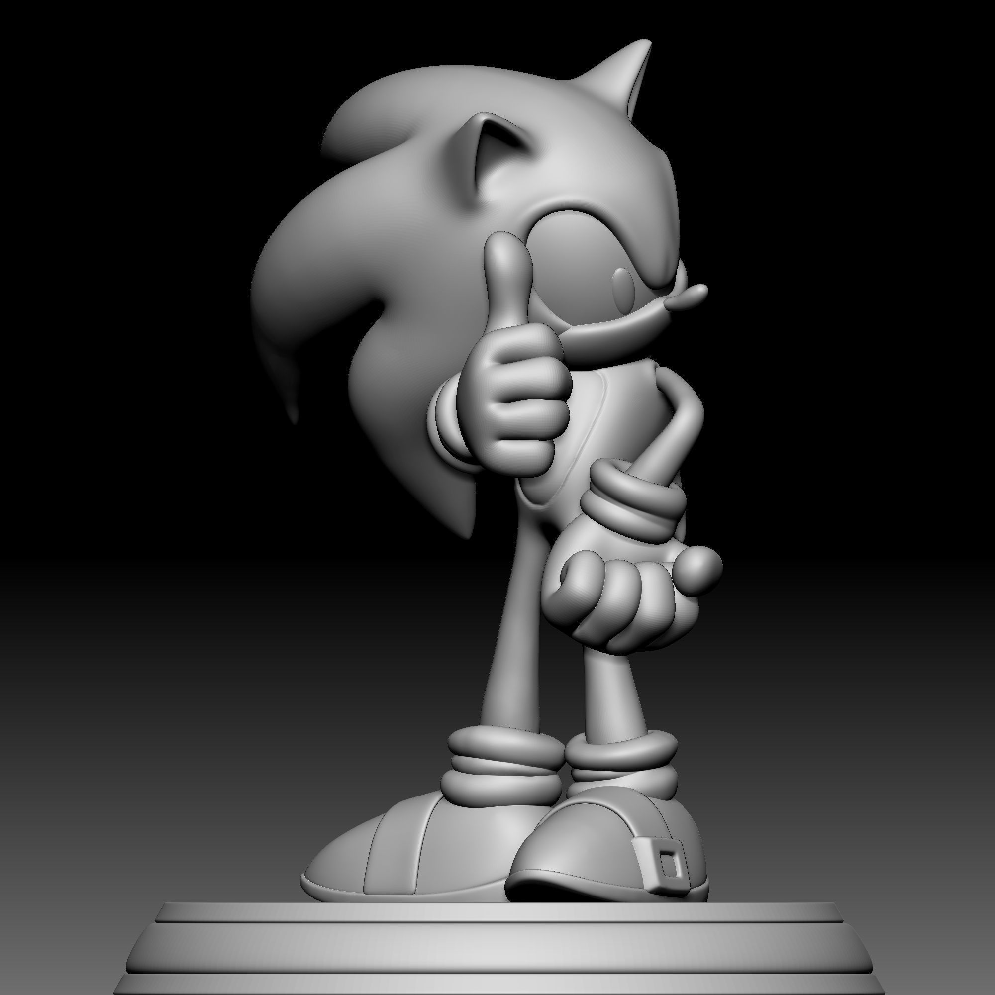 Sonic the Hedgehog 02 3D print model_2
