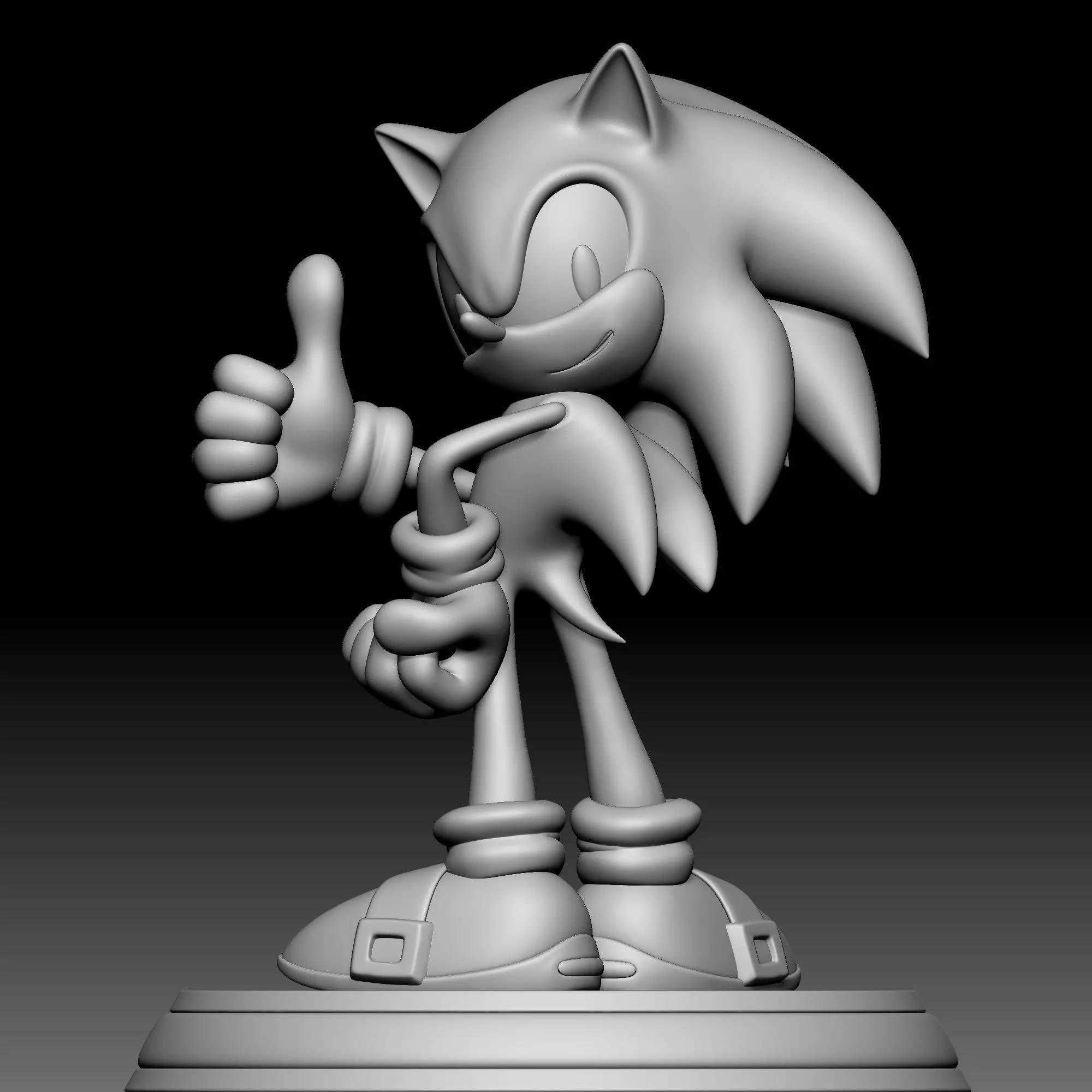 Sonic the Hedgehog 02 3D print model_0