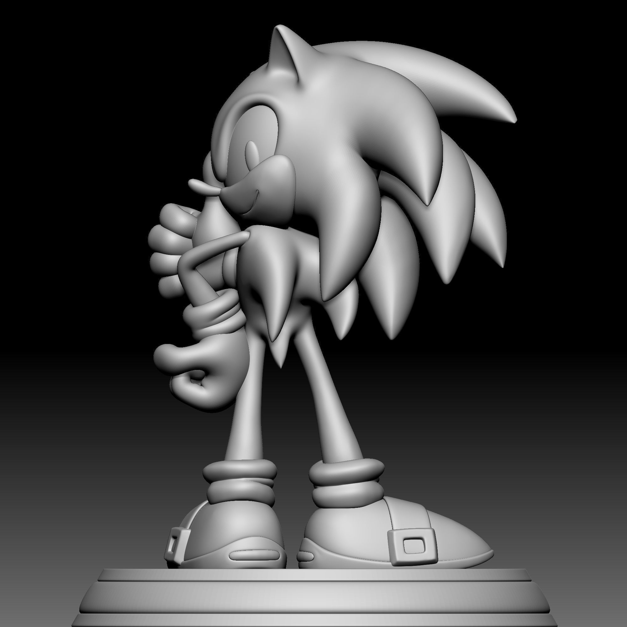 Sonic the Hedgehog 02 3D print model_7